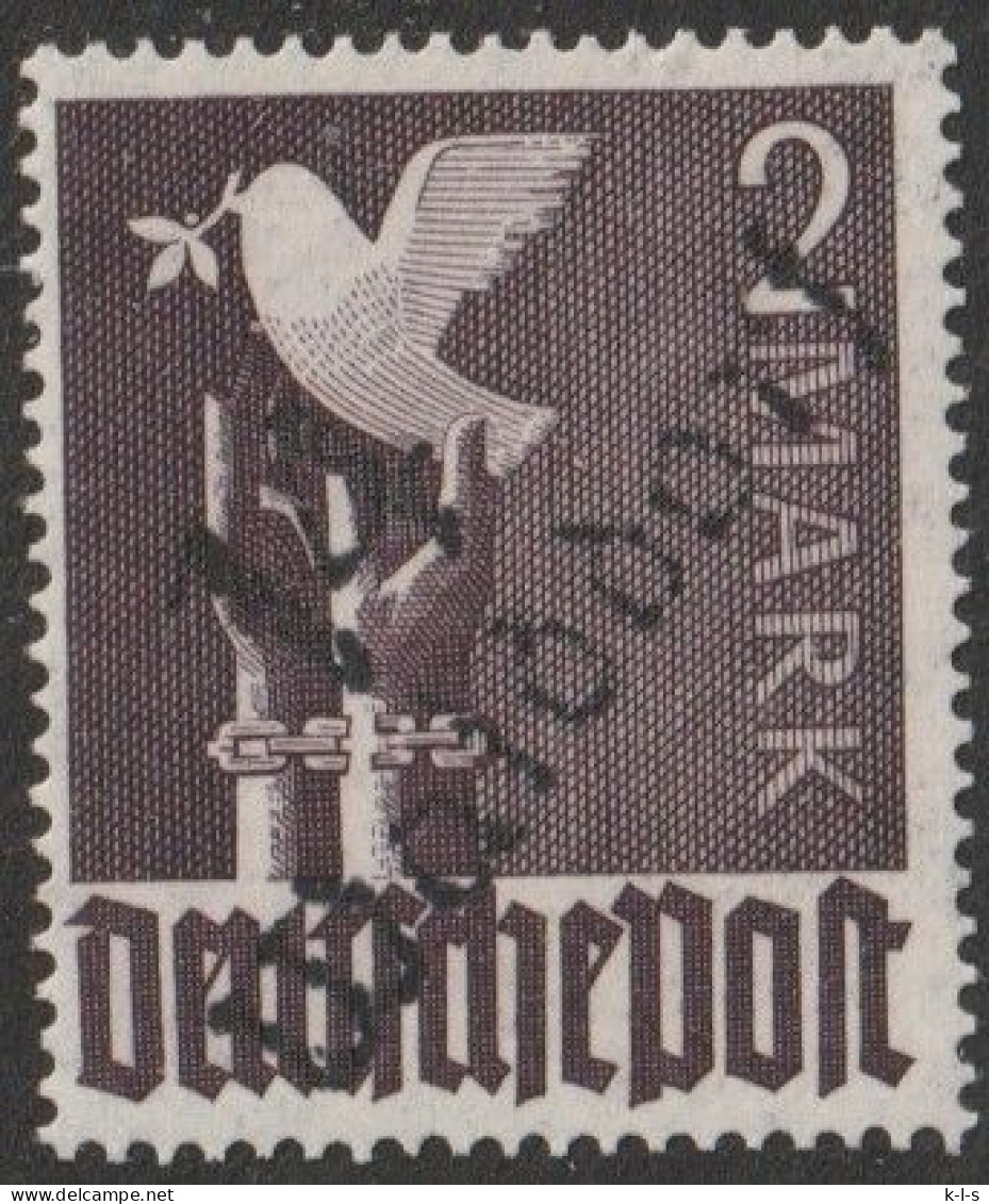 SBZ- Bezirksstpl.- Aufdrucke: Freimarke:  Mi. Nr. II B, 2 Mk. II. Kontrollratsausgabe, Bezirk 14, Walddorf.  **/MNH - Nuovi