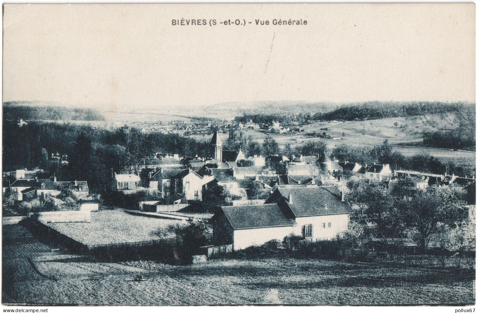 CPA DE BIÈVRES  (ESSONNE)  VUE GÉNÉRALE - Bievres