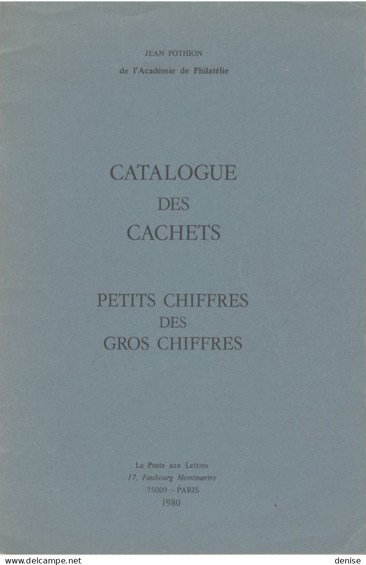 Catalogue Des Petits Chiffres Des Gros Chiffres, 1980 , Pothion - Francia