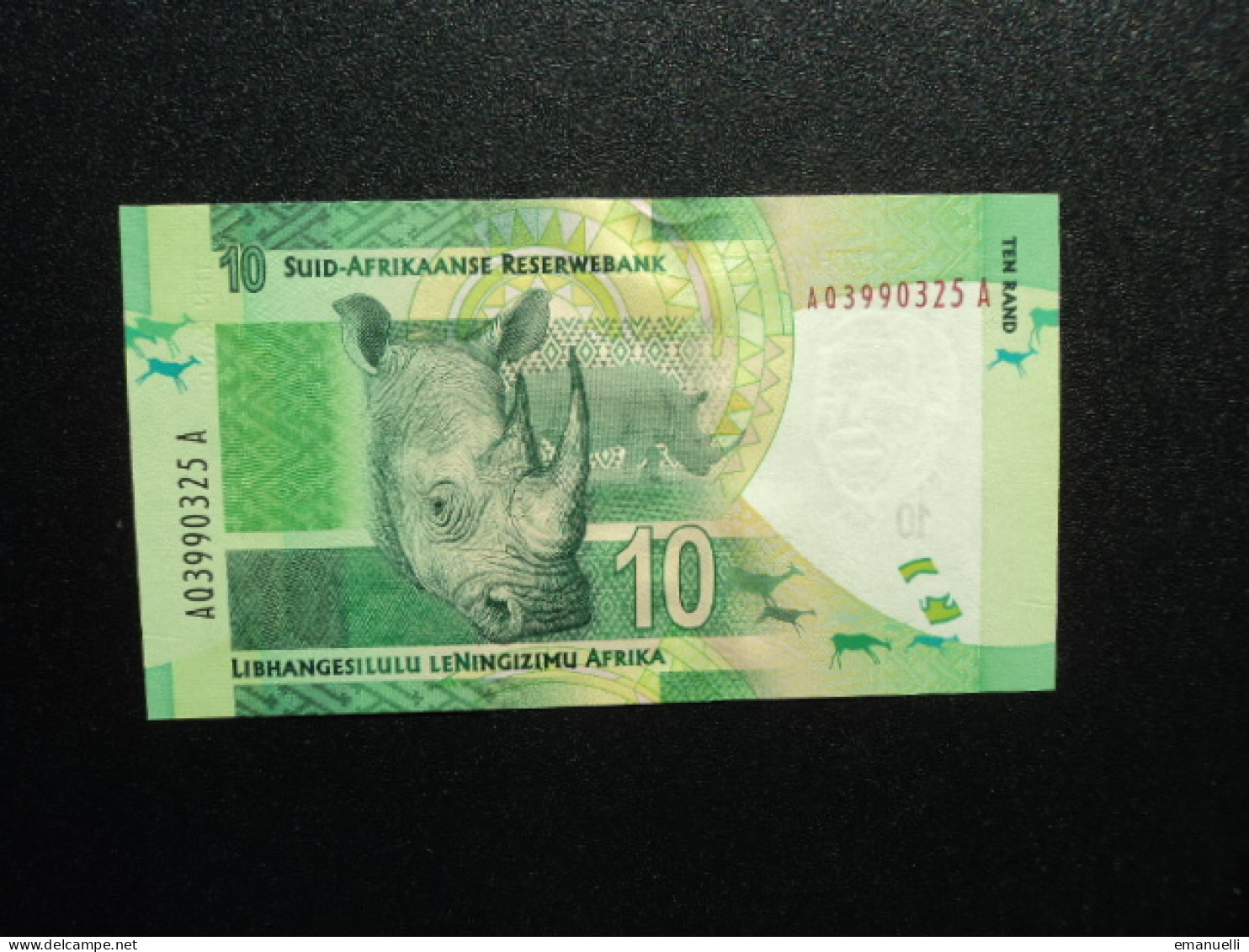 AFRIQUE DU SUD * : 10 RAND  ND 2012   P 133 Signature 9     Presque NEUF - South Africa