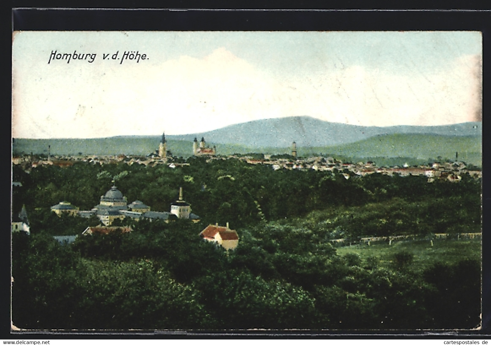 AK Homburg V. D. Höhe, Stadtansicht Aus Der Vogelschau  - Bad Homburg