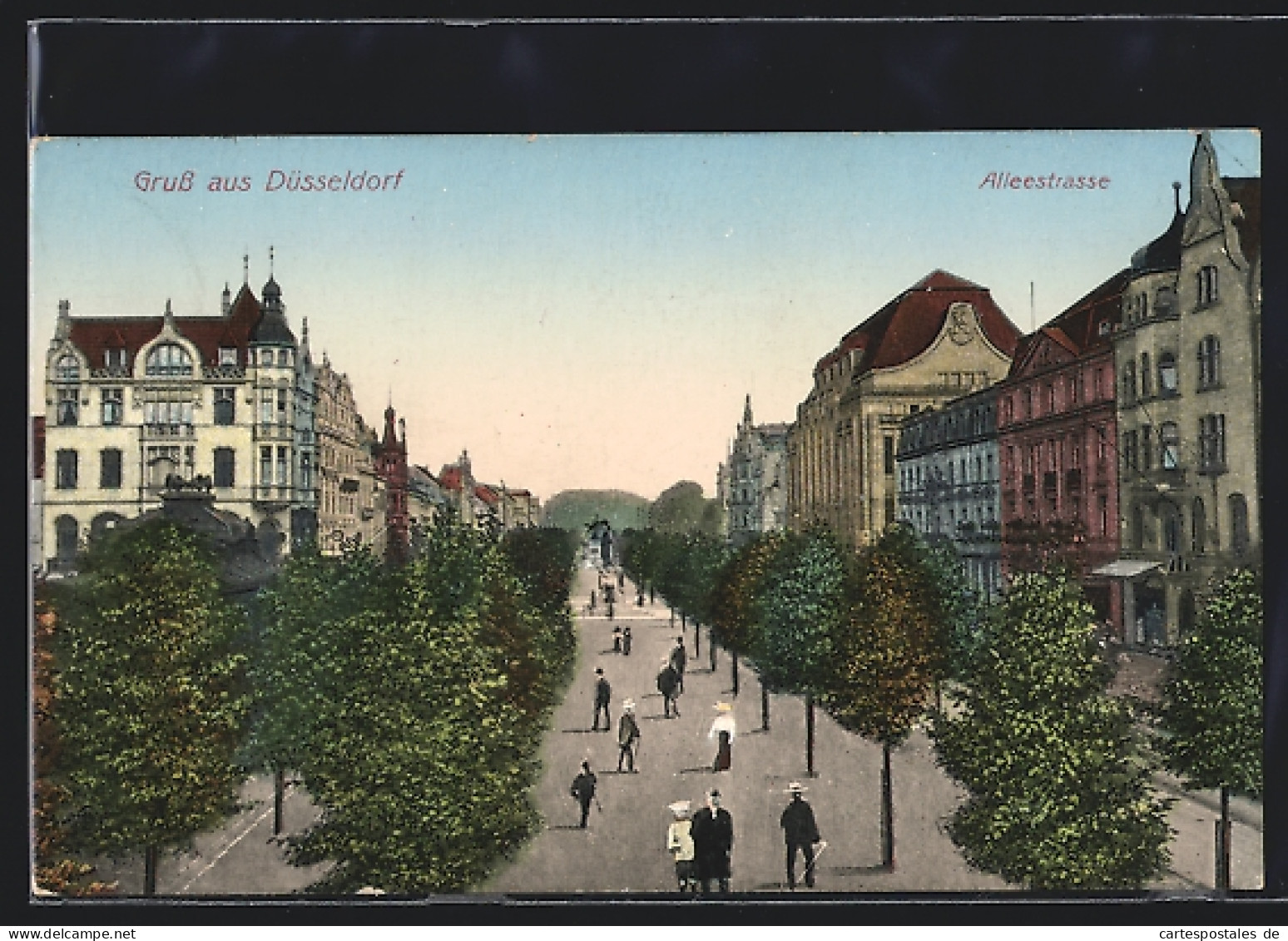 AK Düsseldorf, Alleestrasse Mit Passanten  - Duesseldorf