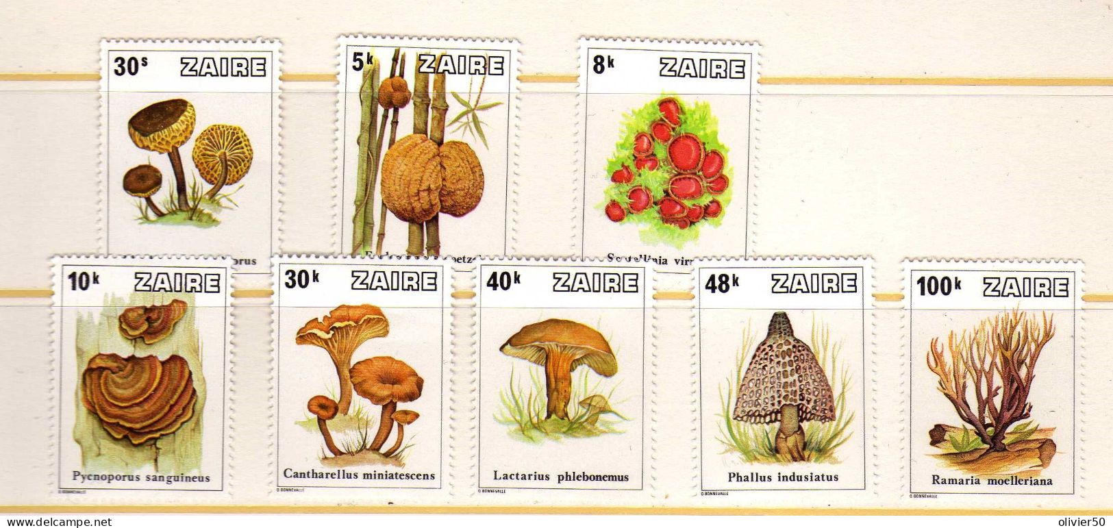 Zaire - Flore - Champignons - Neufs** - MNH  - - Ongebruikt