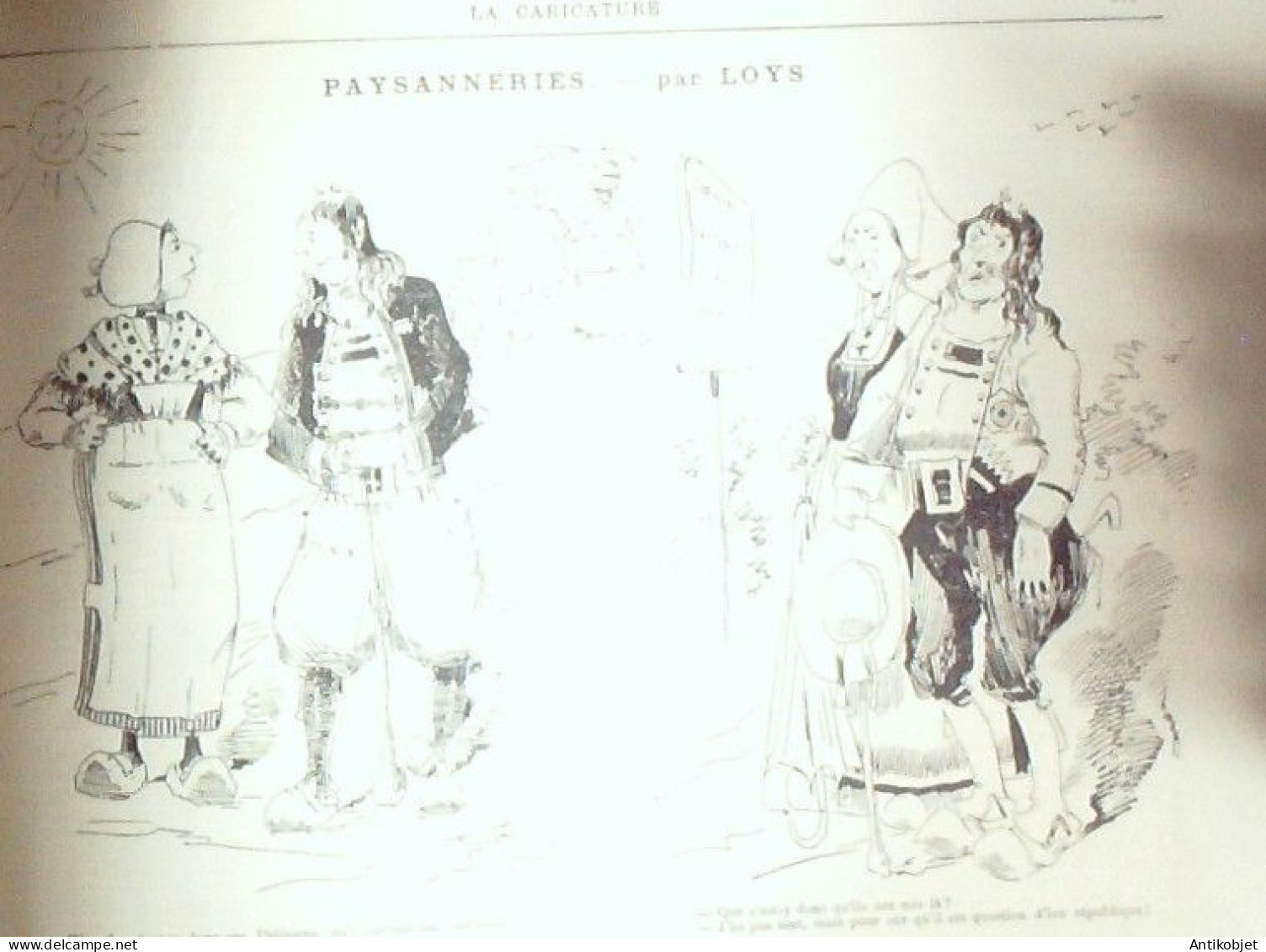 La Caricature 1883 N°196 Le 145ème De L'Arme Draner Paysanneries Loys - Magazines - Before 1900