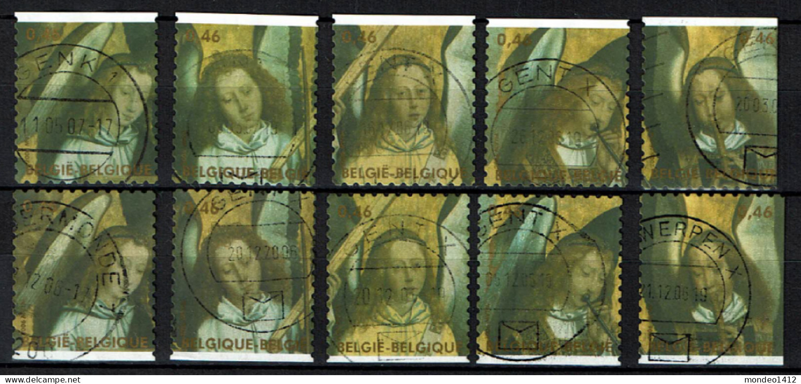 België OBP 3594/3598 - Zegels Uit Boekje B70 - Engelen Hans Memling, Kunstschilder - Usati