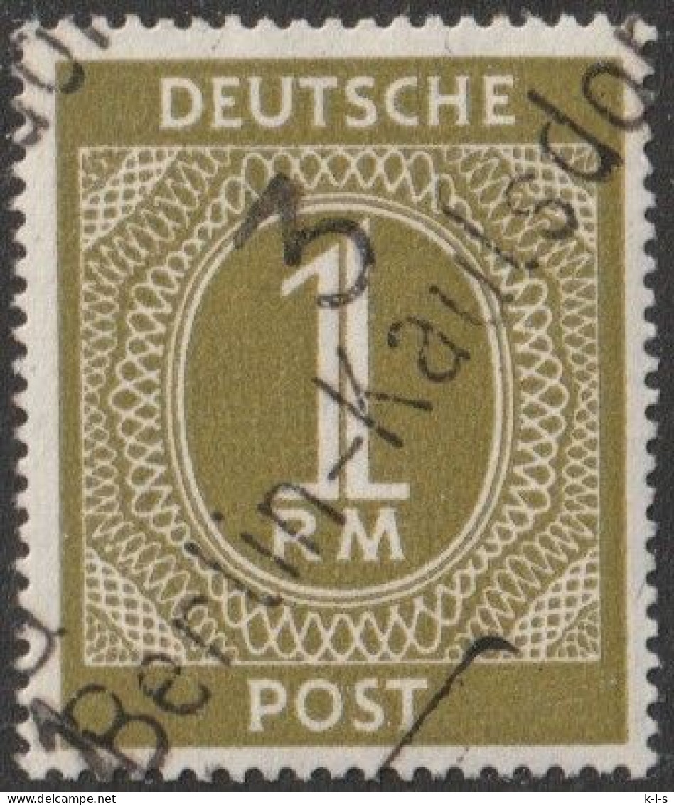 SBZ- Bezirksstpl.- Aufdrucke: Freimarke:  Mi. Nr. Iy, 1 Mk. I. Kontrollratsausgabe, Bezirk 3, Berlin- Kaulsdorf.  **/MNH - Postfris