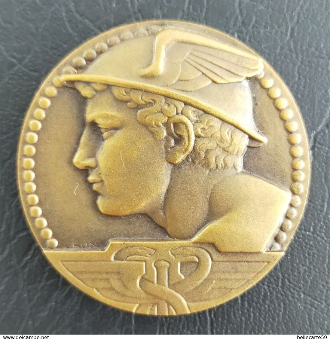 Médaille Bronze Fédération Nationale Des Sociétés Coopératives De Commerçant Roubaix 1949 - Andere & Zonder Classificatie