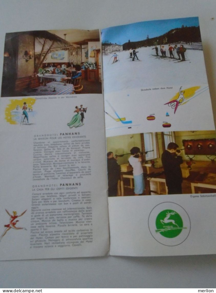 D202239   Tourism Borchure - Grand Hotel Panhans -Semmering  - Österreich    1960's - Cuadernillos Turísticos