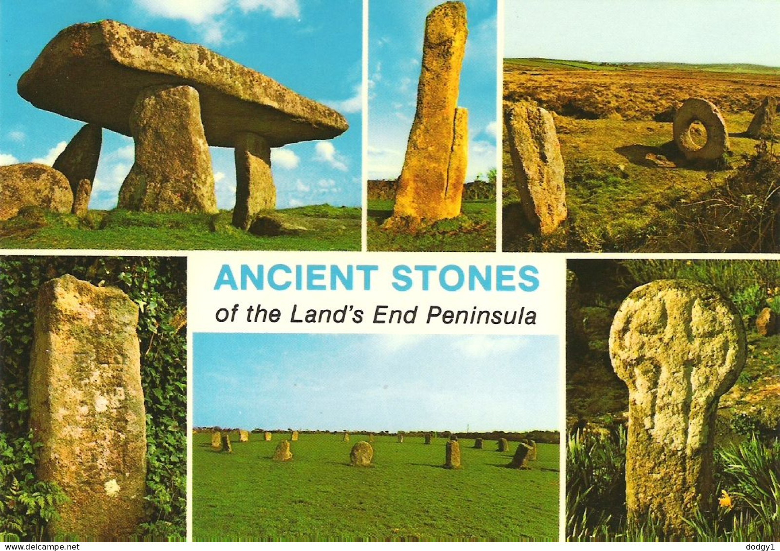 ANCIENT STONES OF LANDS END, CORNWALL, ENGLAND. UNUSED POSTCARD Ms1 - Land's End