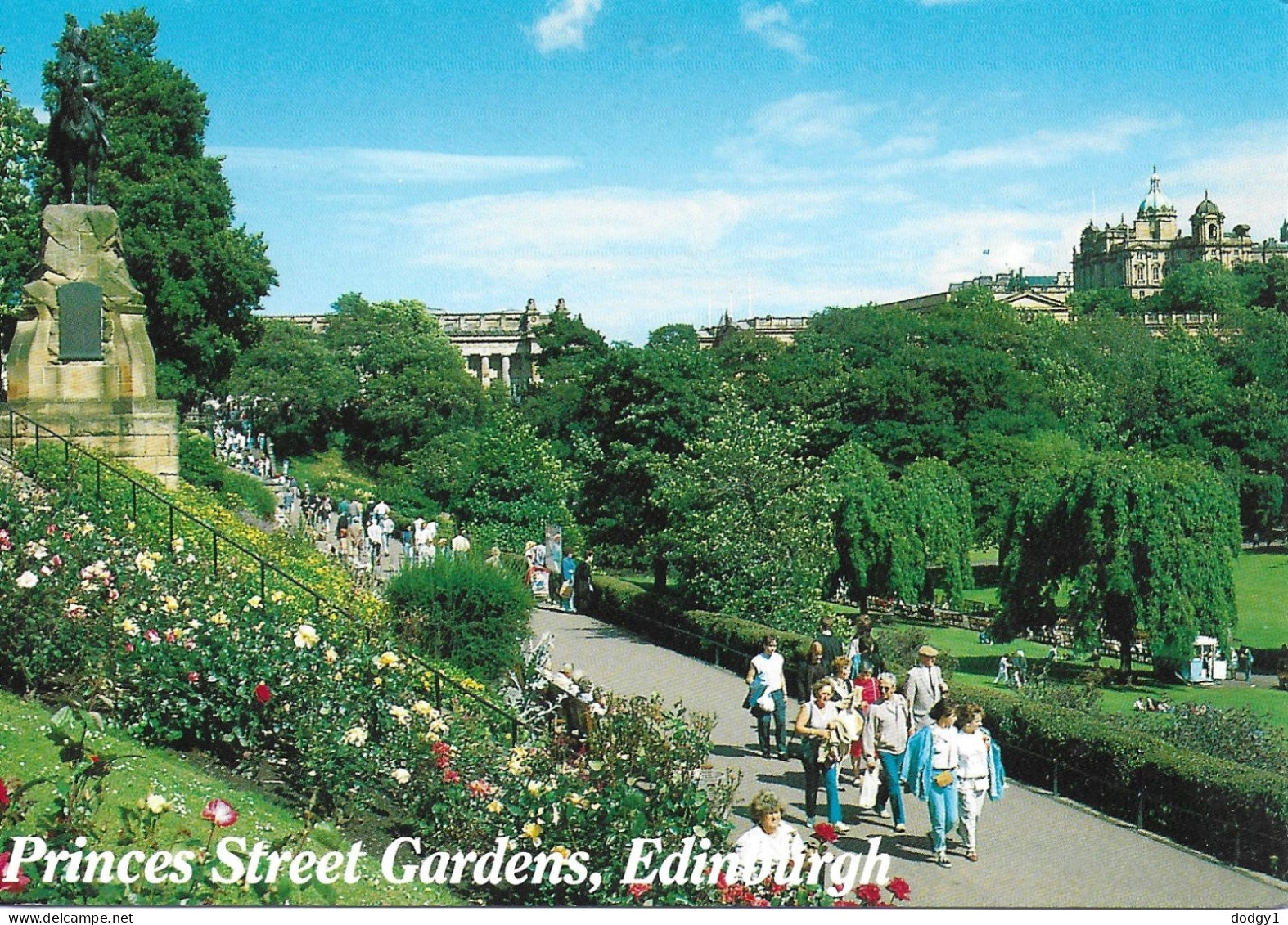 PRINCES STREET GARDENS, EDINBURGH, SCOTLAND. UNUSED POSTCARD   Ms1 - Midlothian/ Edinburgh