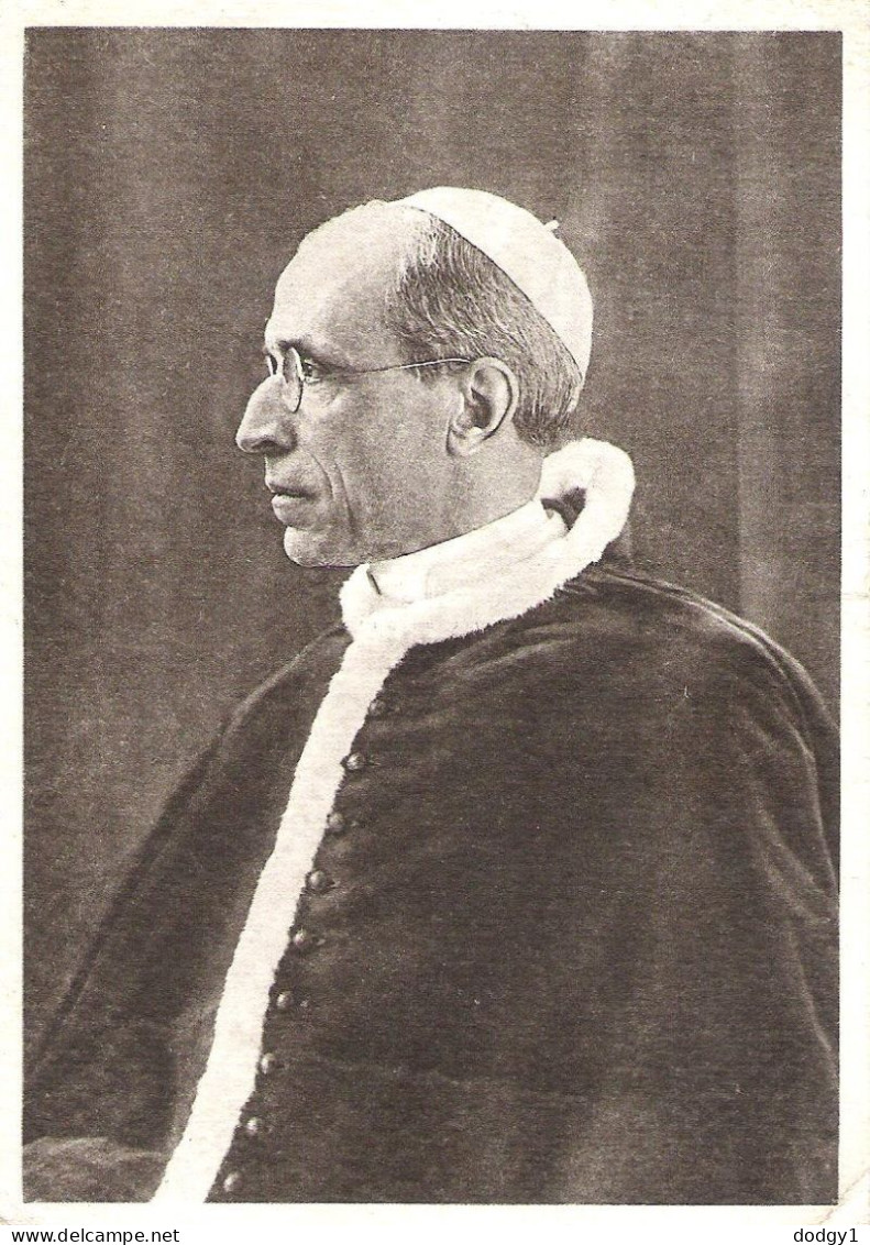 POPE PIAUS VII. Circa 1945. SENT BY MILITARY MAIL. USED POSTCARD Ms1 - Historical Famous People