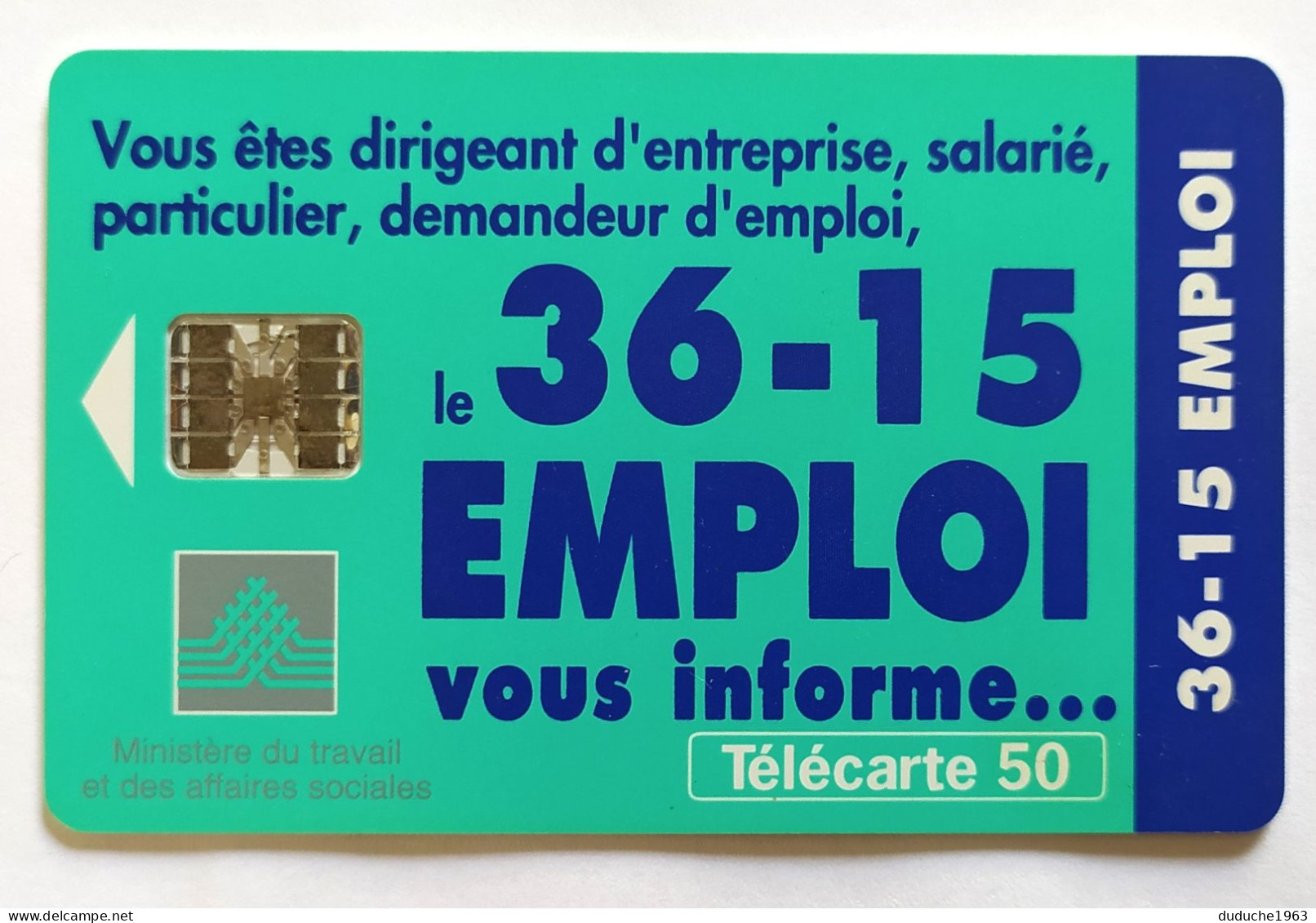 Télécarte France - 3615 Emploi - Ohne Zuordnung