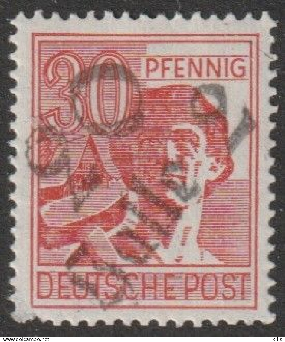 SBZ- Bezirksstpl.- Aufdrucke: Freimarke:  Mi. Nr. 176, 30 Pfg. II. Kontrollratsausgabe, Bezirk 20, Halle 2.  **/MNH - Ungebraucht