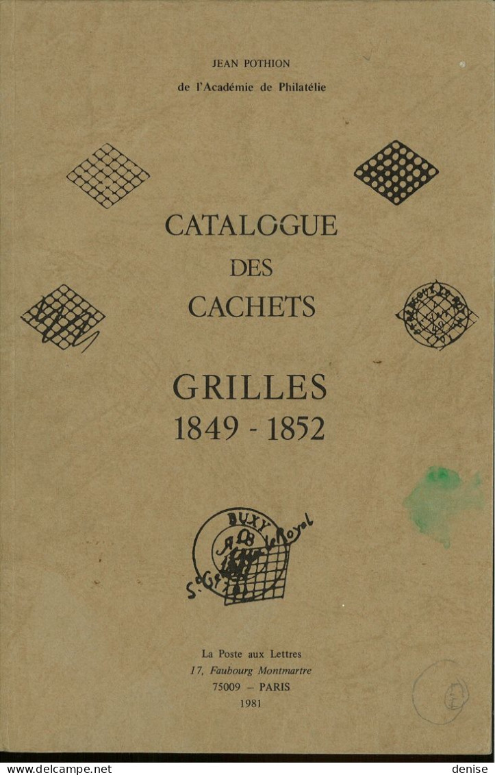 France - Catalogue Pothion Des Cachets De Grilles - 1981 - Frankreich