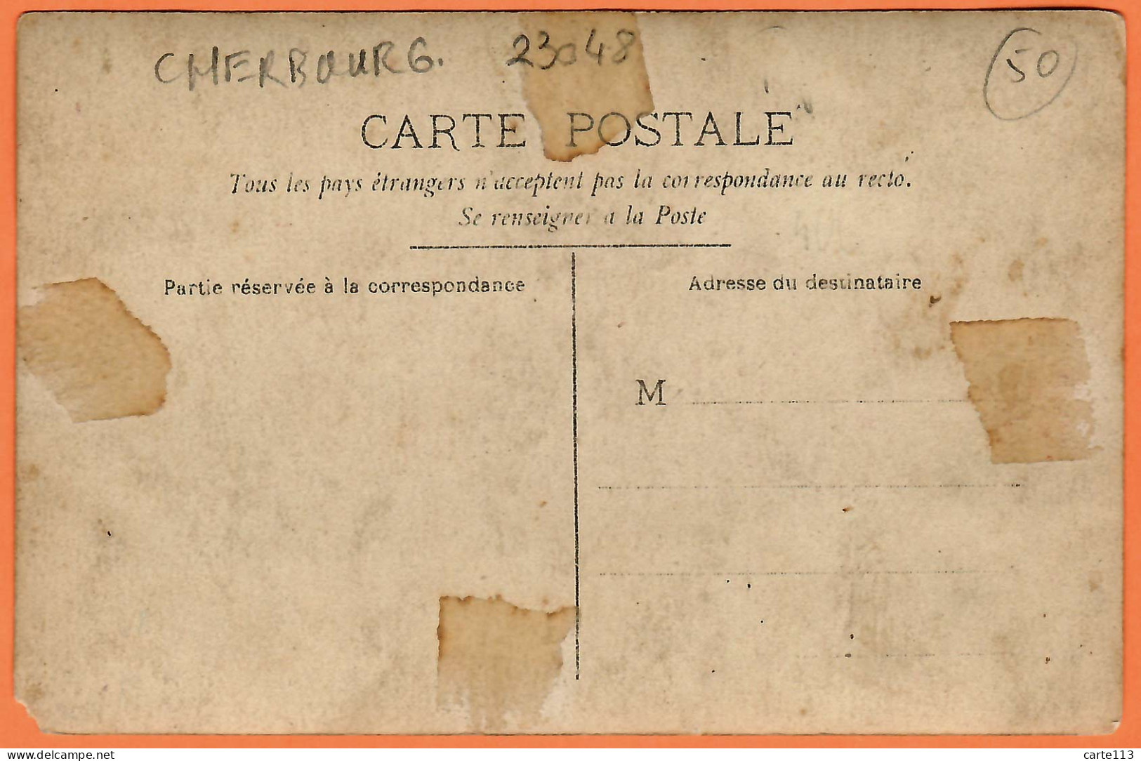 50 - T23048CPA - CHERBOURG - Carte Photo - Dessin De Goubert - Caricature De La Période Electorale - Bon état - MANCHE - Cherbourg