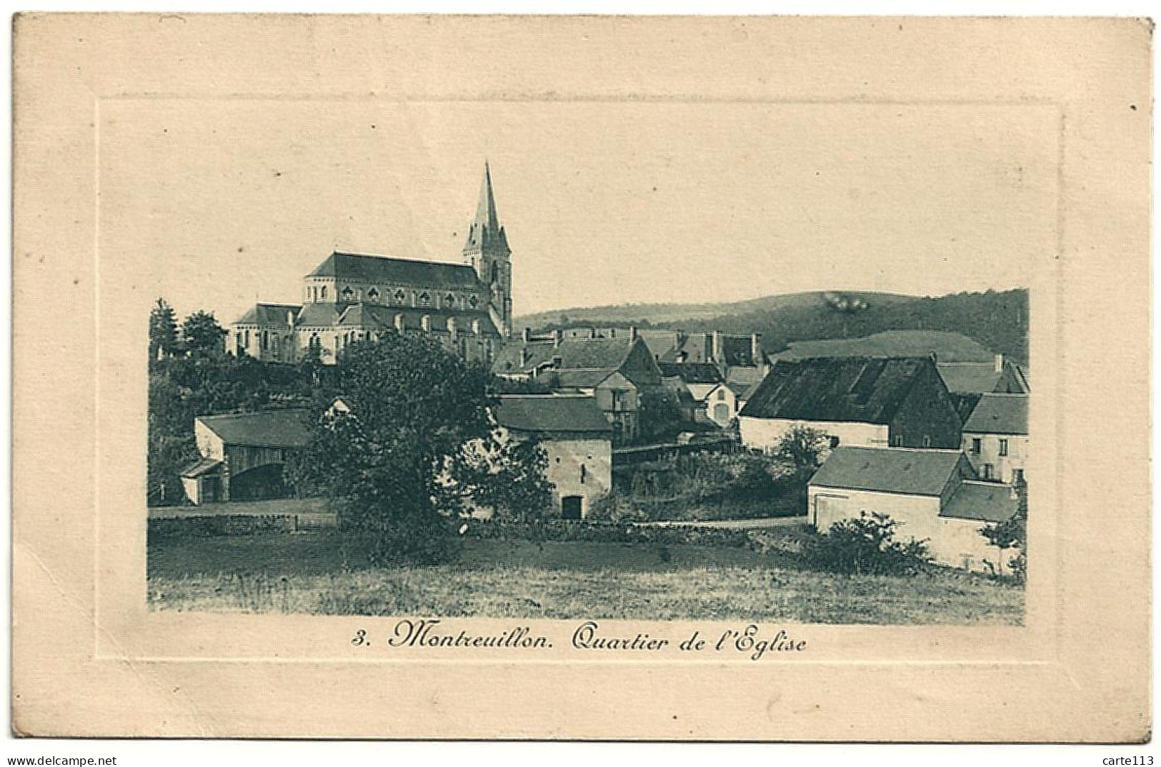 58 - B21139CPA - MONTREUILLON - Quartier Eglise - Bon état - NIEVRE - Other & Unclassified