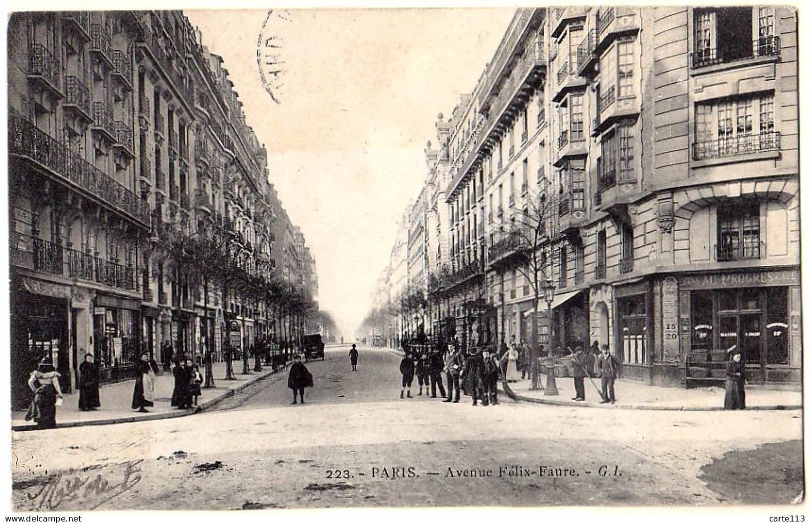 75 - B20079CPA - ARR.15 - Avenue Felix Faure - Très Bon état - PARIS - Arrondissement: 16