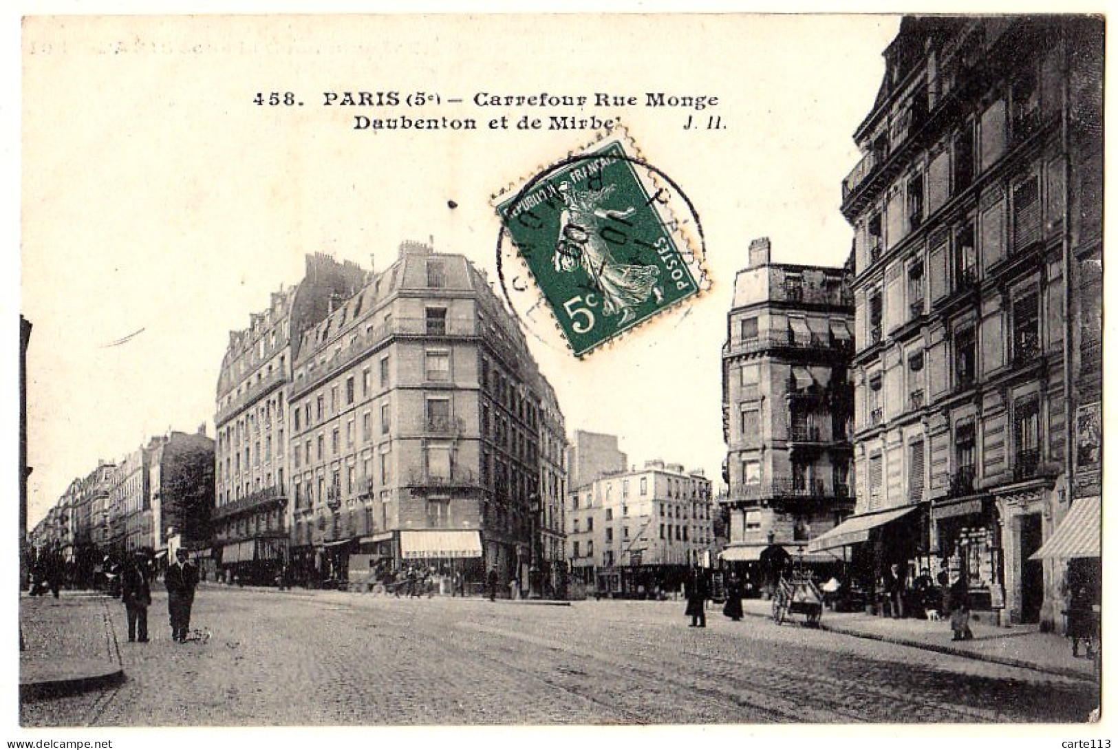 75 - B20153CPA - PARIS - ARR. 05 - Carrefour Rue Monge, Daubenton, Et De Mirbel - Très Bon état - PARIS - District 05