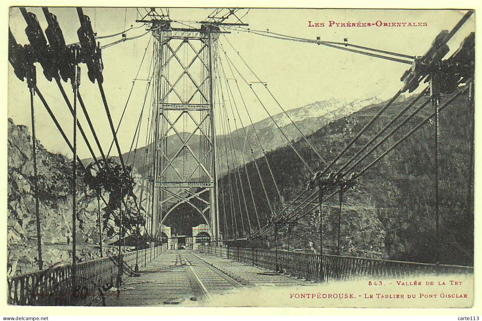 66 - B19053CPA - FONTPEDROUSE - Le Tablier Du Pont Gisclar - Très Bon état - PYRENEES-ORIENTALES - Autres & Non Classés