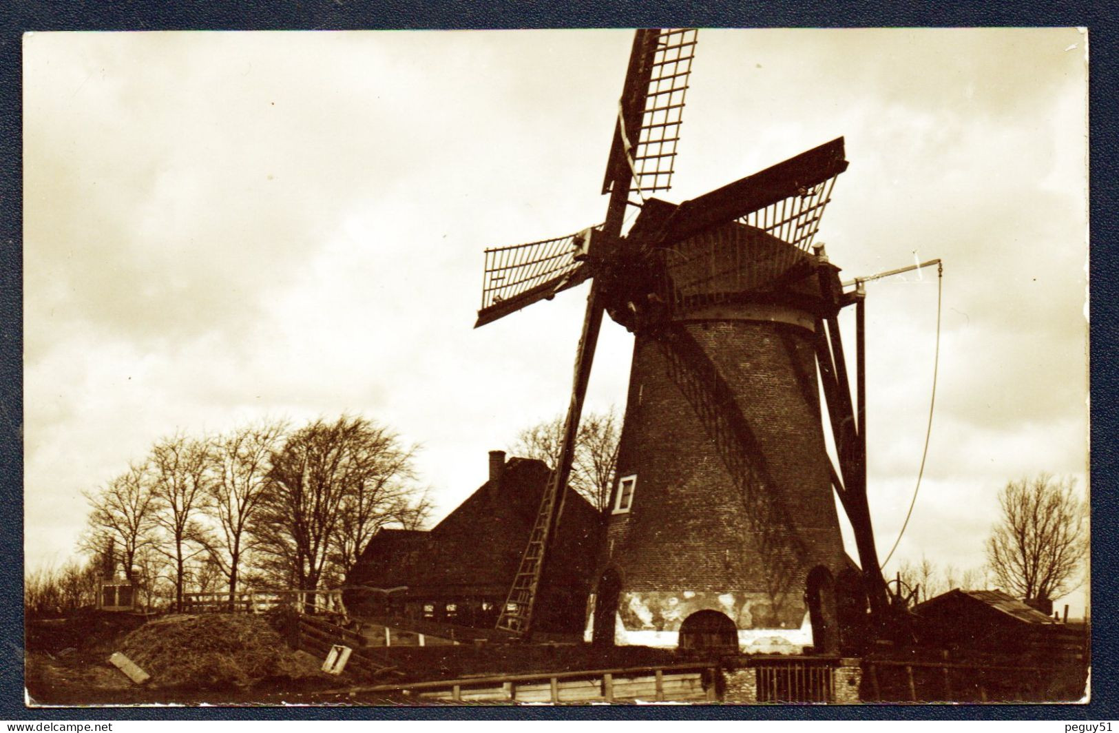 Alkmaar. Carte-photo. Moulin à Vent. Photo P. Delemarre - Alkmaar