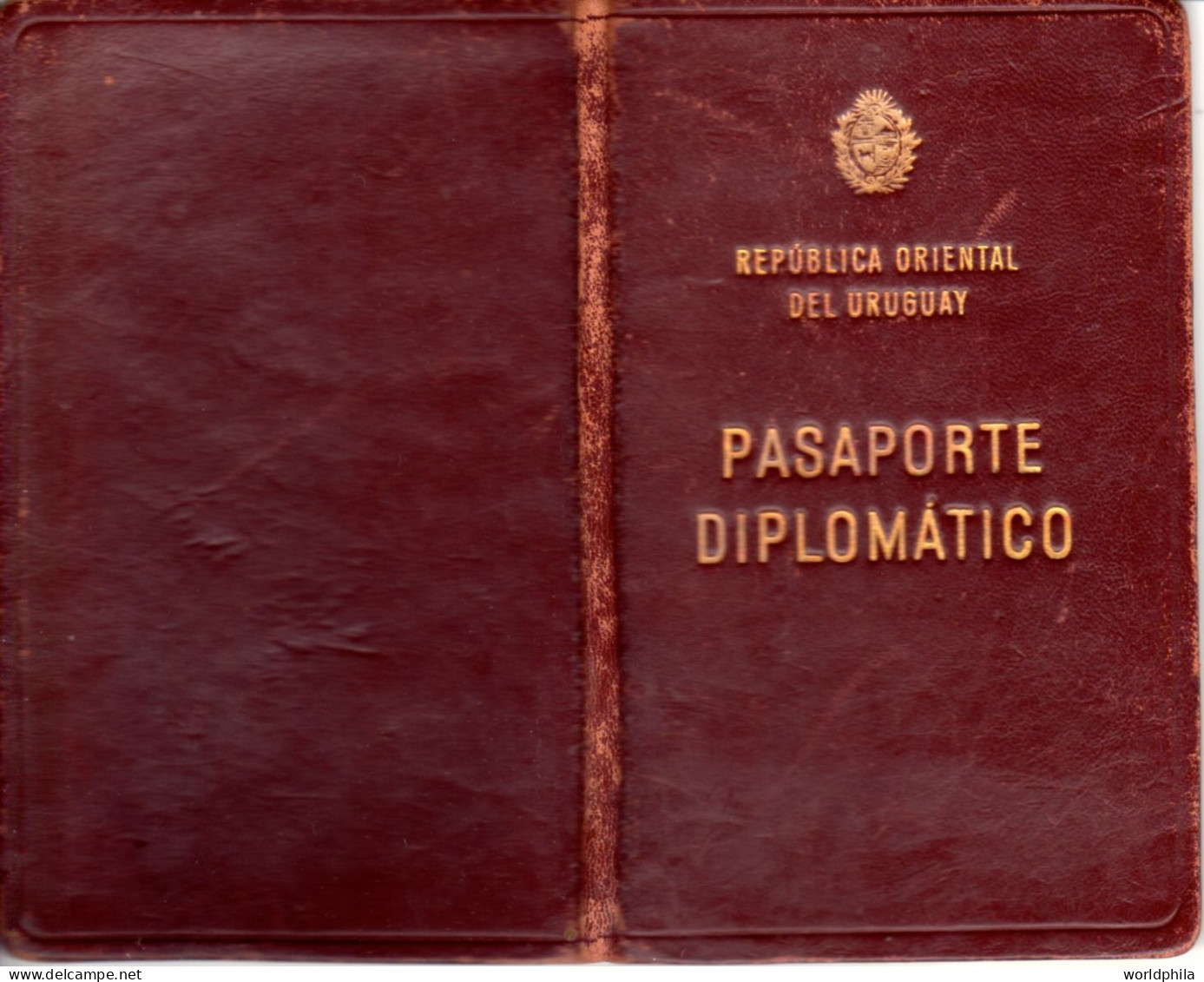 Uruguay End of WWII 1945-9 much travelled document, Europe & Latin America, signed Diplomatic Passport History document