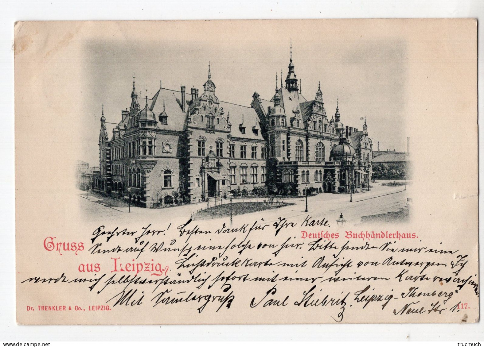 6 - Gruss Aus LEIPZIG - Deutsches Buchhändlerhaus *1898* - Leipzig