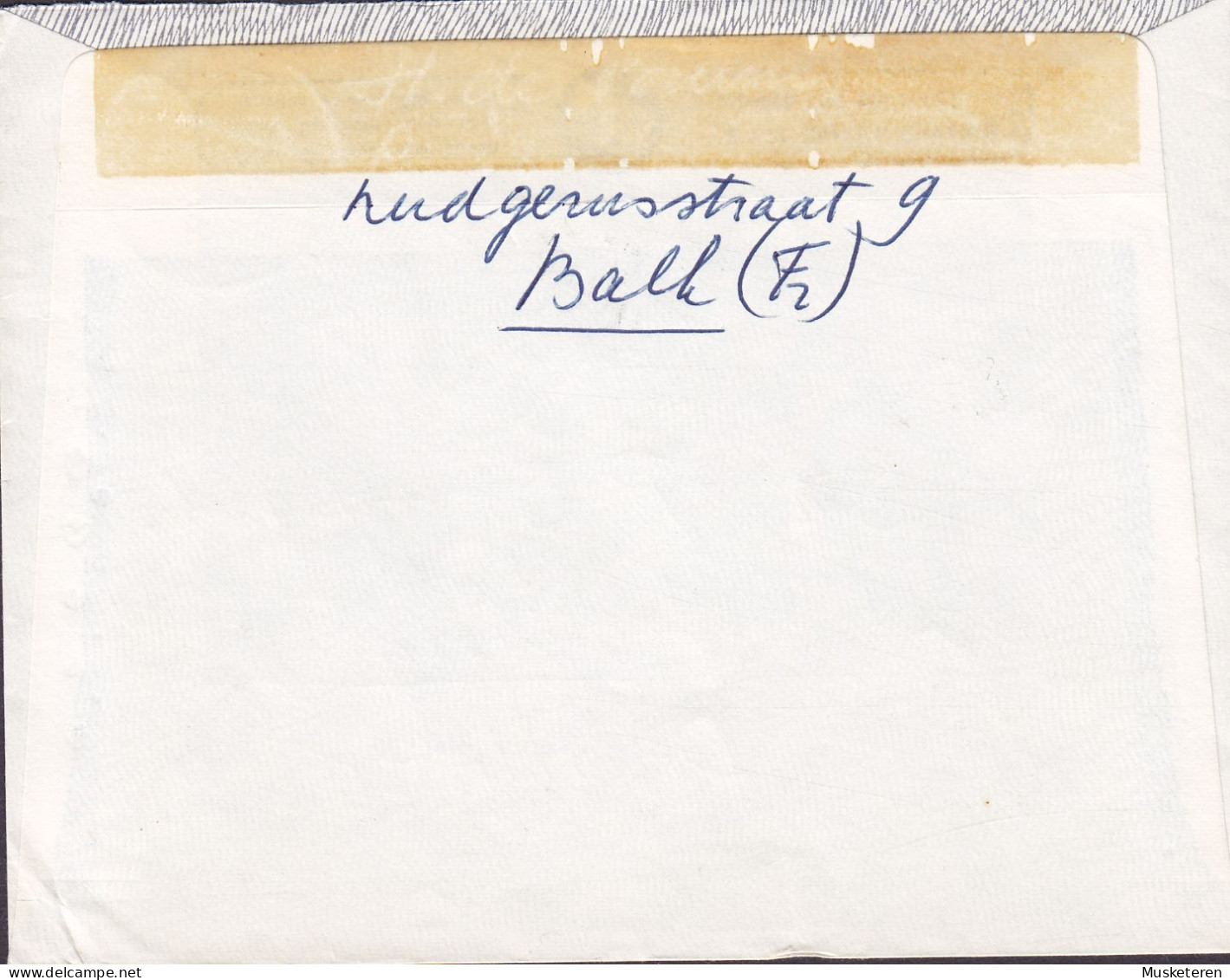 Netherlands BALK (Friesland) 1954 Cover Brief Lettre VIBORG Denmark 30c. Juliana (2 Scans) - Brieven En Documenten