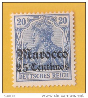 MiNr. 24 Xx   Deutschland Deutsche Auslandspostämter Marokko - Marocco (uffici)