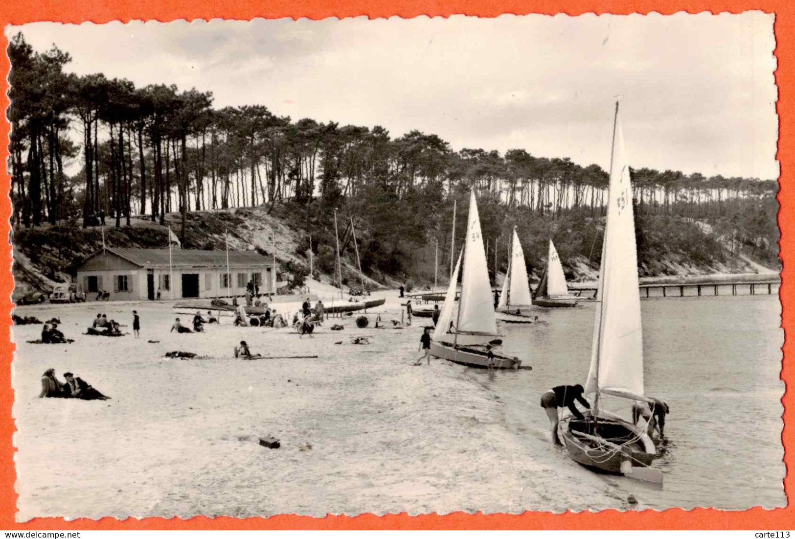 33 - B28975CPSM - CARCANS MAUBUISSON - La Plage. Bateaux - Très Bon état - GIRONDE - Carcans