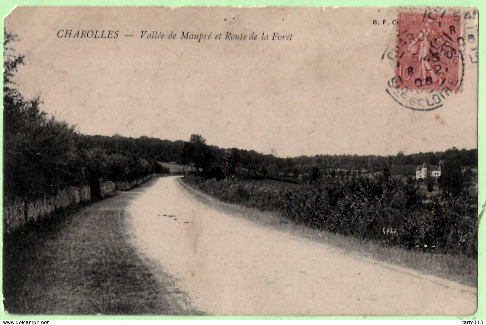 71 - B28808CPA - CHAROLLES - Vallée De Maupré Et Route De La Forêt - Bon état - SAONE-ET-LOIRE - Charolles