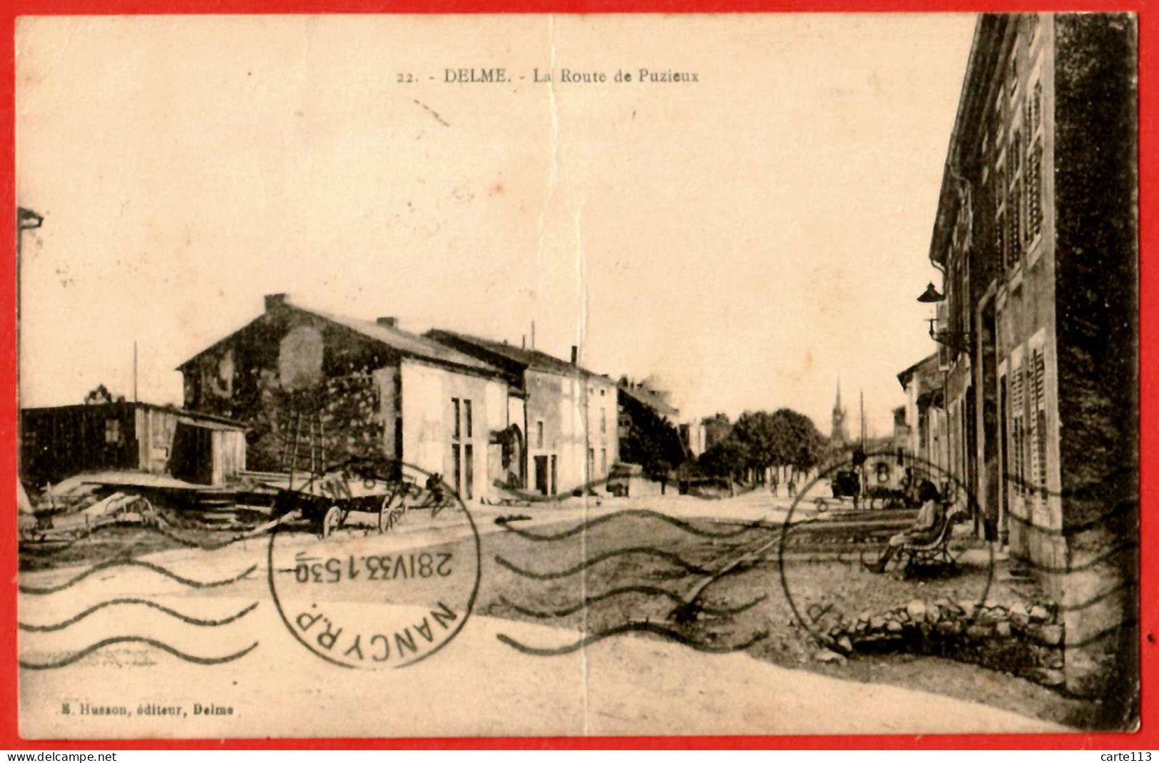 57 - B28603CPA - DELME - La Route De Puzieux - Bon état - MOSELLE - Autres & Non Classés