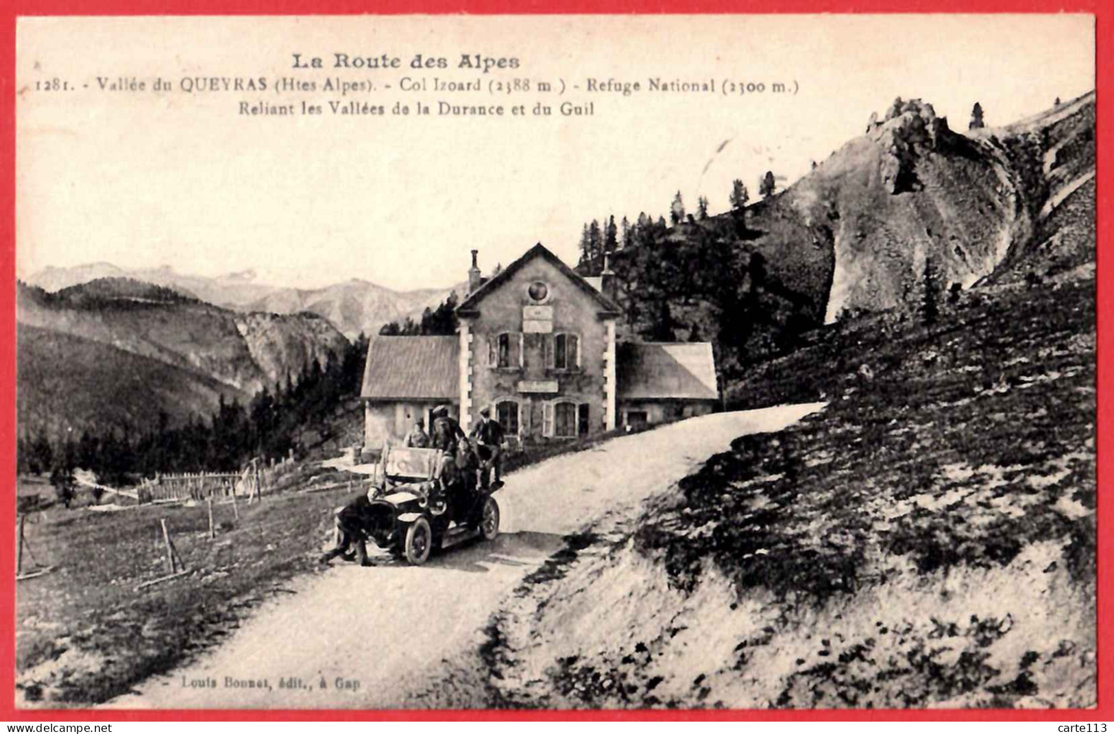 5 - B28584CPA - COL IZOARD - Vallée Du Queyras - Refuge National - Très Bon état - HAUTES-ALPES - Autres & Non Classés