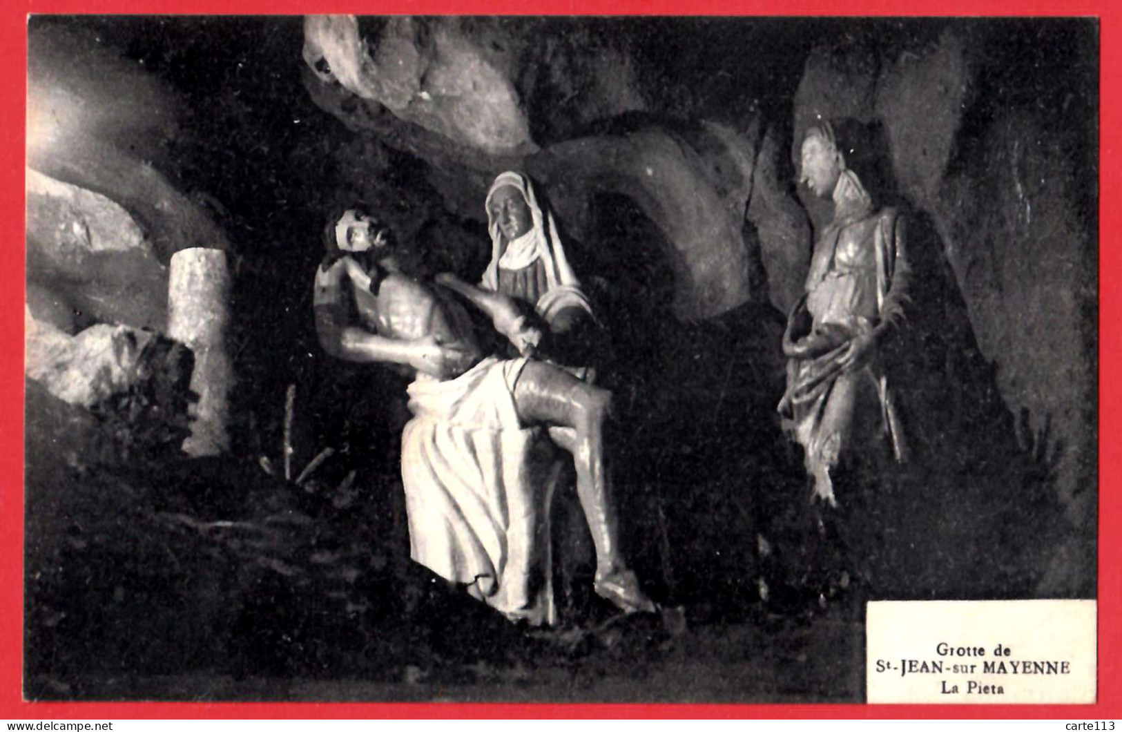 53 - B28560CPA - ST SAINT JEAN DE MAYENNE - Grotte - La Pieta - Très Bon état - MAYENNE - Autres & Non Classés