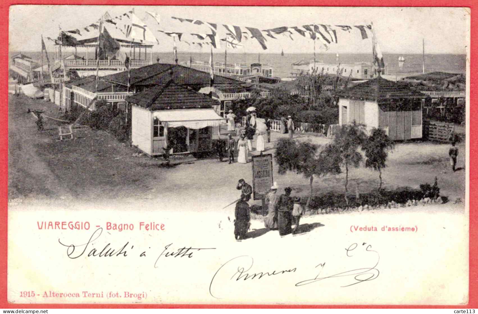 - B28444CPA - VIAREGGIO - ITALIA - Bagno Felice, Veduta D' Assieme - Carte Pionniere - Très Bon état - EUROPE - Viareggio