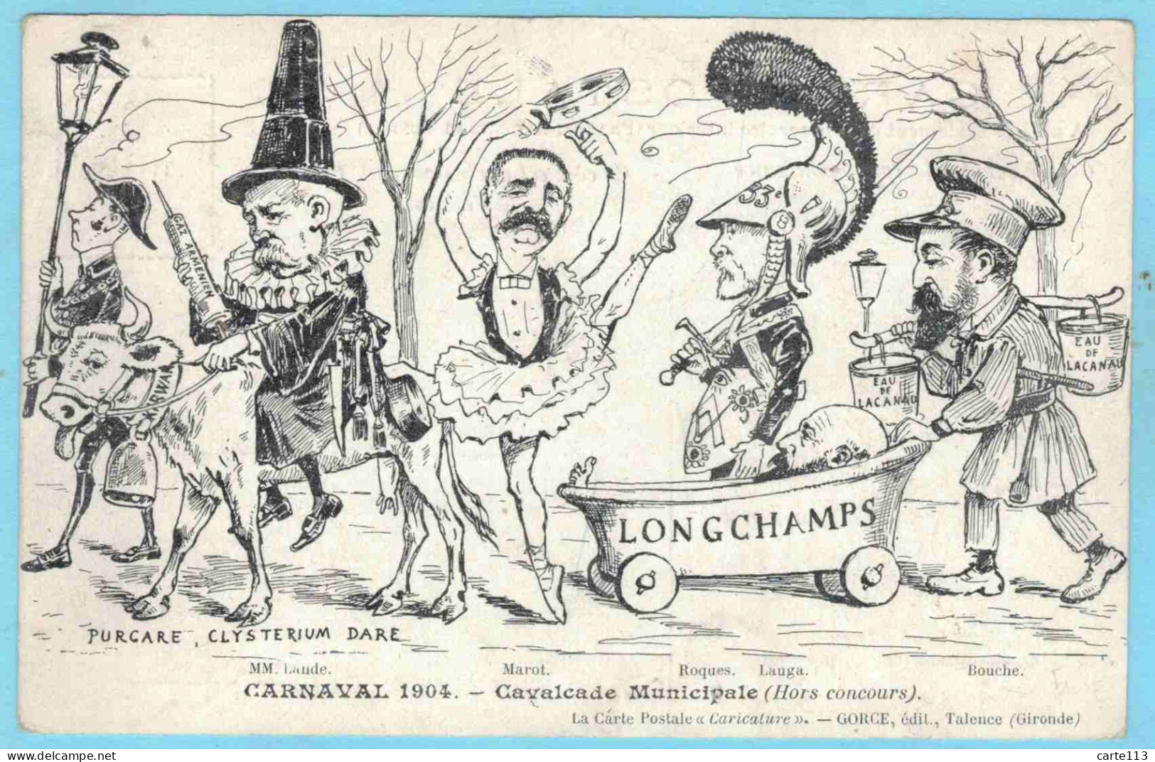 33 - T28310CPA - BORDEAUX - Carnaval 1904 - Cavalcade Municipale - Très Bon état - GIRONDE - Bordeaux