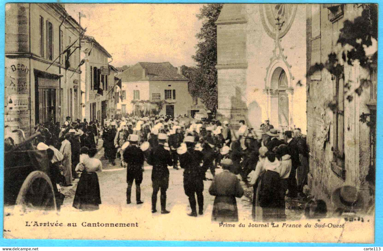 33 - T28312CPA - BORDEAUX - Gironde Sud Ouest. L' Arrivée Au Cantonnement - Bon état - GIRONDE - Bordeaux