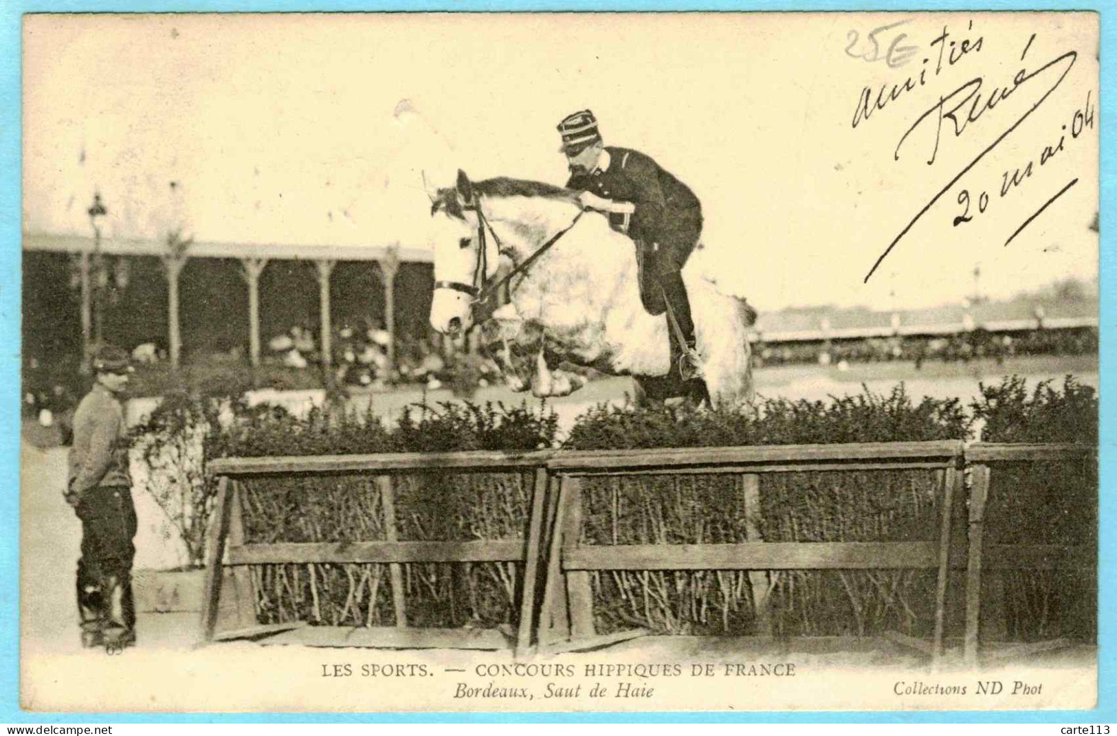 33 - T28311CPA - BORDEAUX - Saut De Haie - Concours Hippiques - Carte Pionnière - Bon état - GIRONDE - Bordeaux