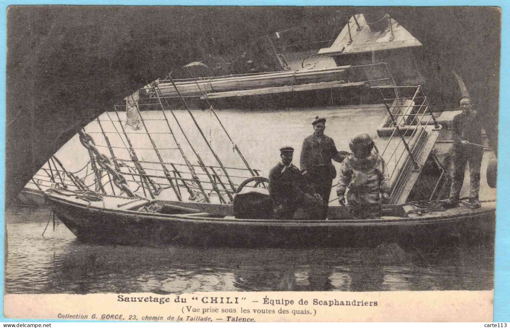 33 - T28307CPA - BORDEAUX - Sauvetage Du CHILI - Equipe De Scaphandriers - Carte Pionniere - Très Bon état - GIRONDE - Bordeaux