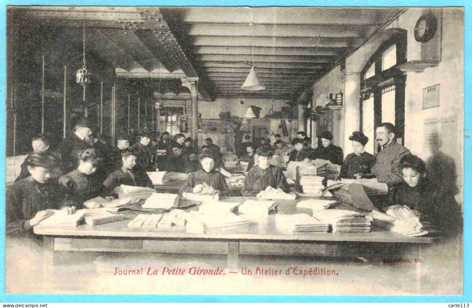 33 - T28304CPA - BORDEAUX - Un Atelier D' Expédition - Journal La Petite Gironde - Très Bon état - GIRONDE - Bordeaux