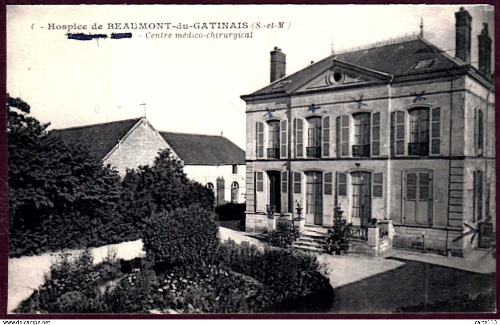 77 - B28275CPA - BEAUMONT DU GATINAIS - Hospice - Centre Médico-chirurgical - Très Bon état - SEINE-ET-MARNE - Autres & Non Classés