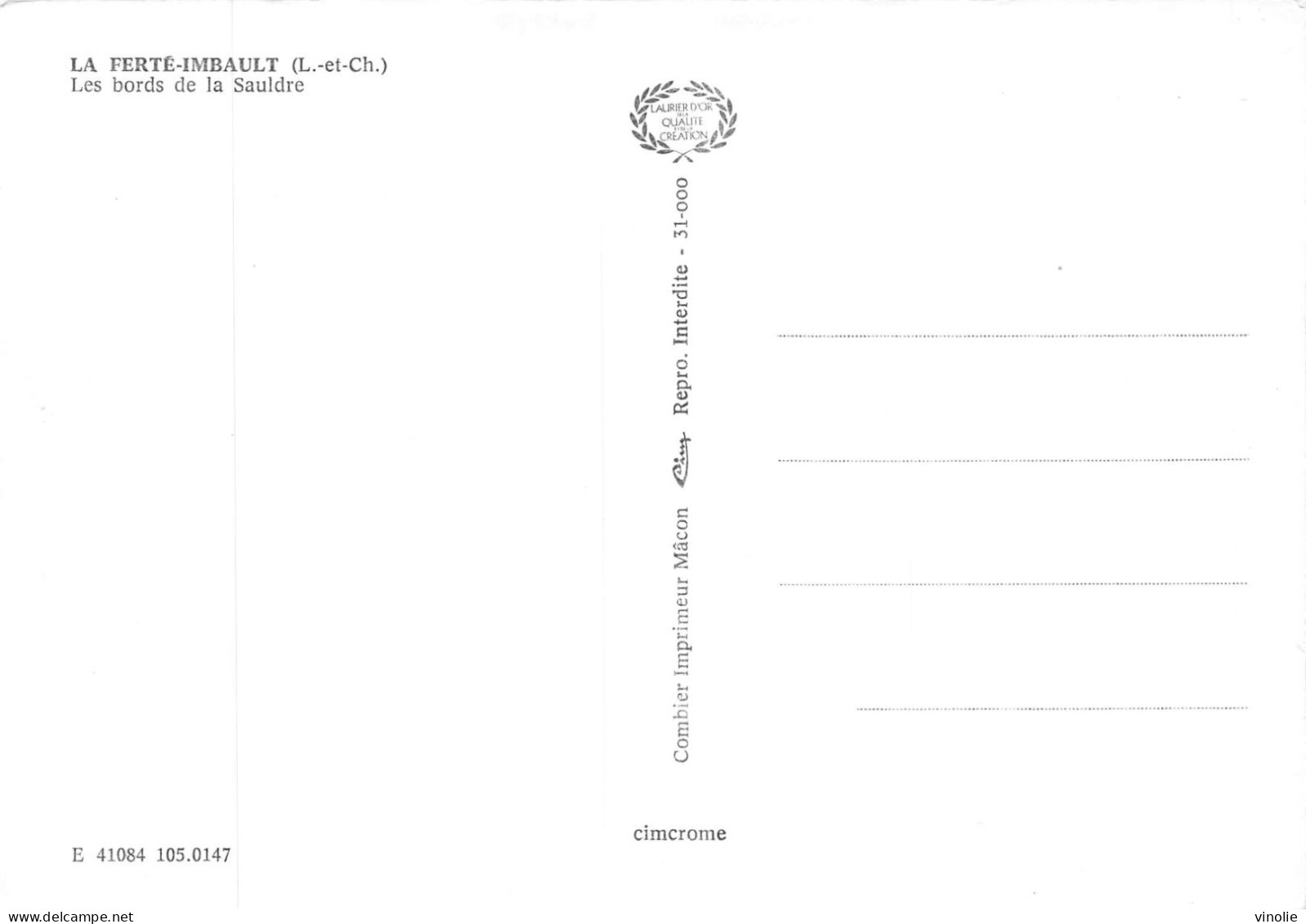 MO-24-339 : LA FERTE IMBAULT. BORDS DE LA SAULDRE - Other & Unclassified