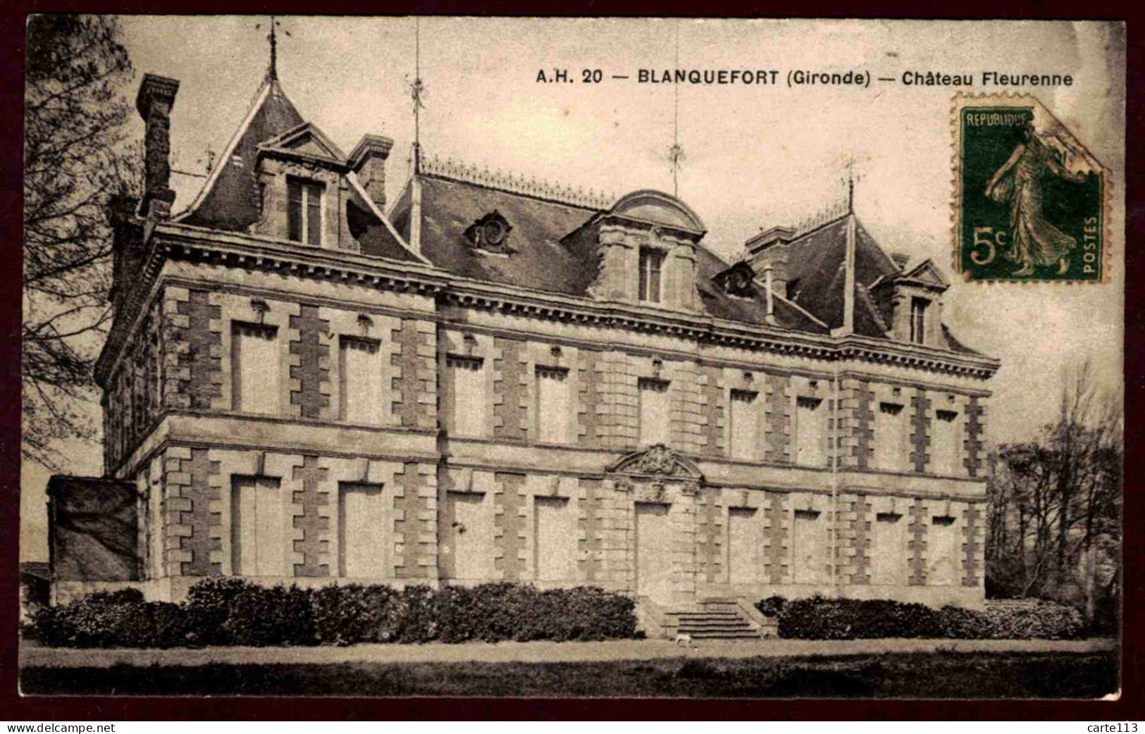 33 - B28260CPA - BLANQUEFORT - Chateau Fleurenne - Très Bon état - GIRONDE - Blanquefort