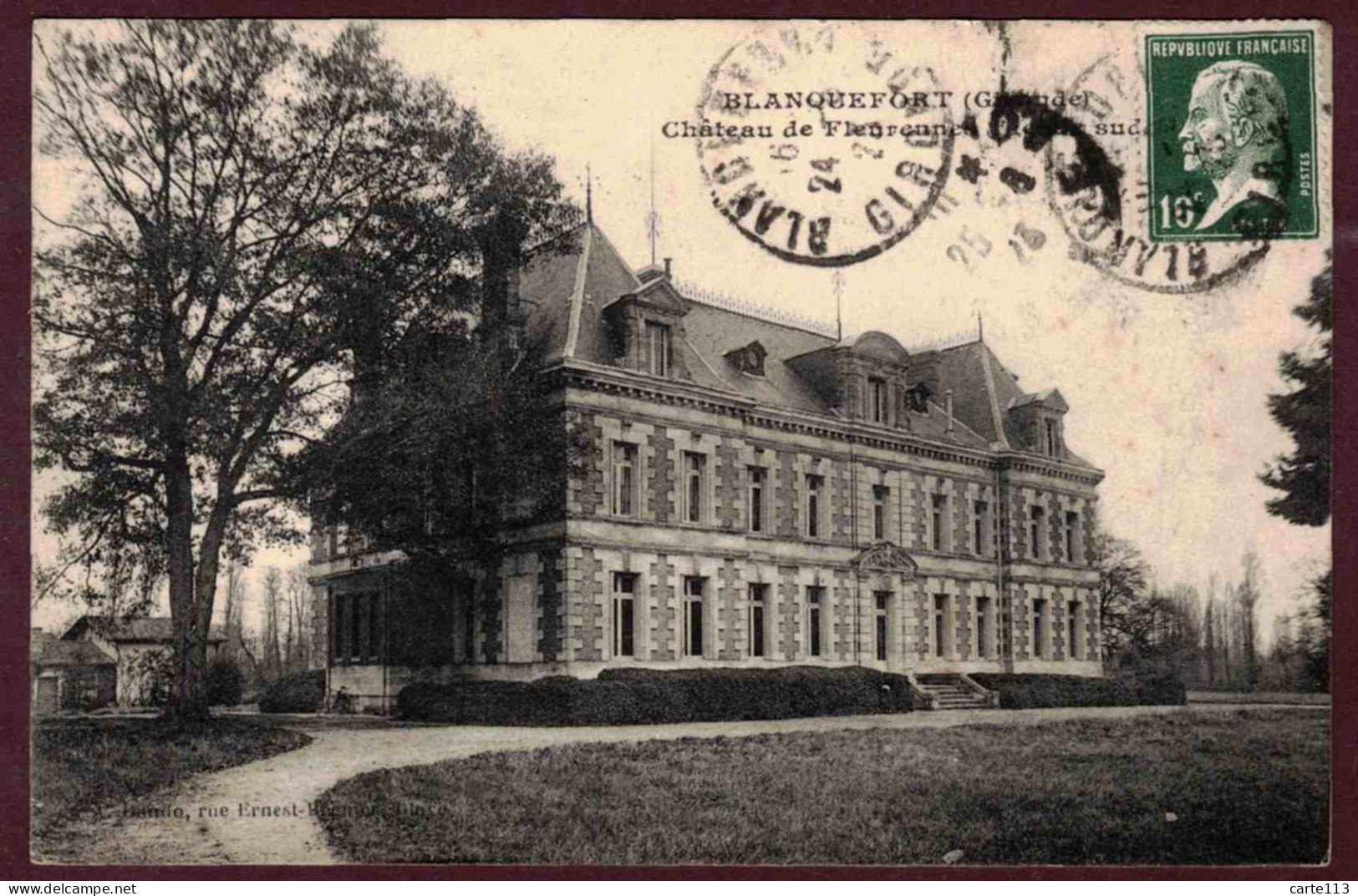 33 - B28254CPA - BLANQUEFORT - Chateau Fleurenne - Coté Sud - Très Bon état - GIRONDE - Blanquefort