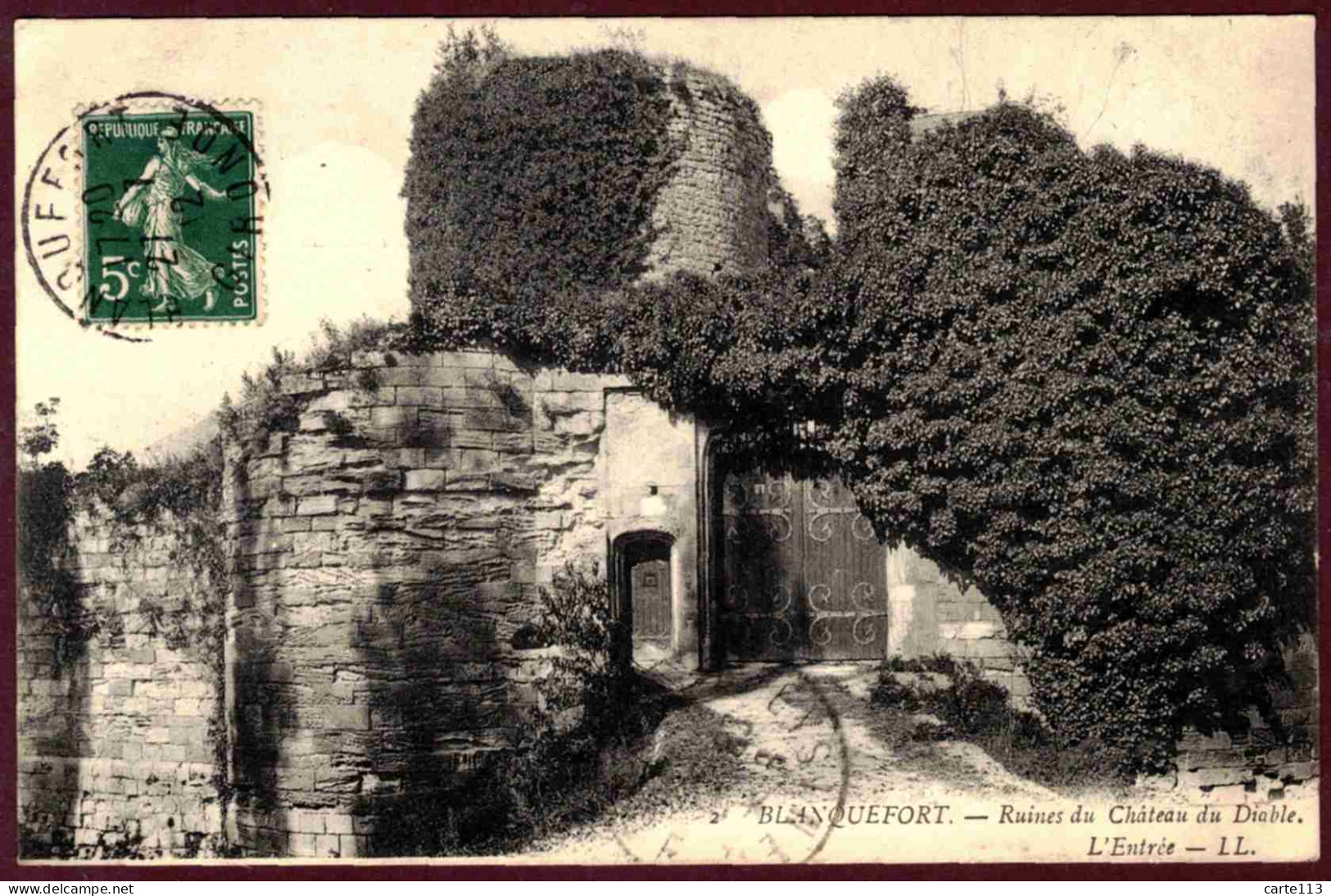 33 - B28253CPA - BLANQUEFORT - Ruines Du Chateau Du Diable - Entree - Très Bon état - GIRONDE - Blanquefort