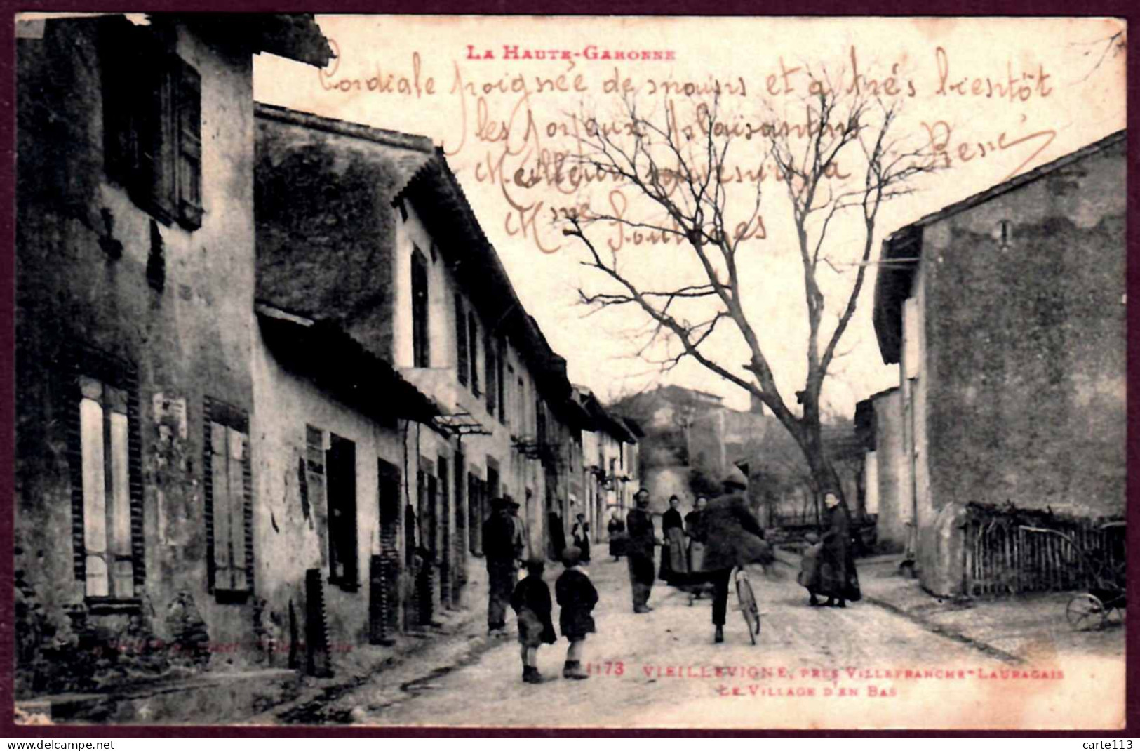 31 - B28237CPA - VIEILLEVIGNE - VILLEFRANCHE LAURAGAIS - Le Village D' En Bas - Très Bon état - HAUTE-GARONNE - Autres & Non Classés