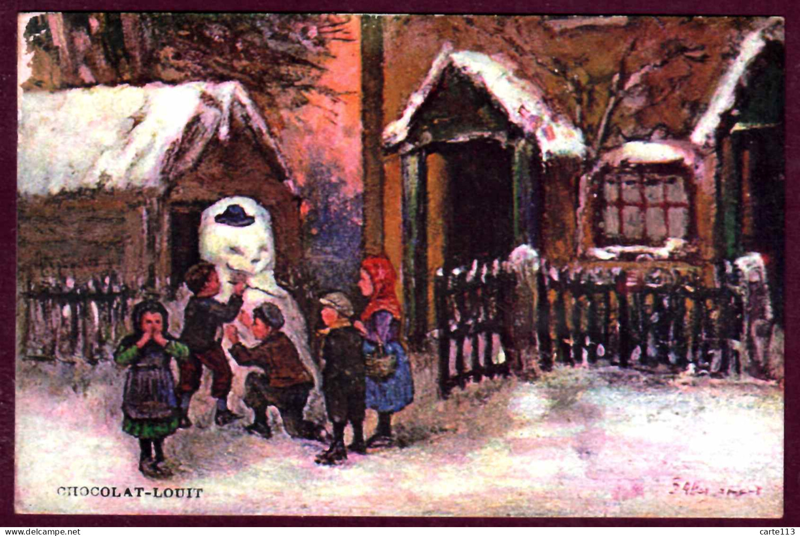 - F28240CPA - ENFANTS - Bonhomme De Neige - LOUIT - Très Bon état - THEMES - Scènes & Paysages