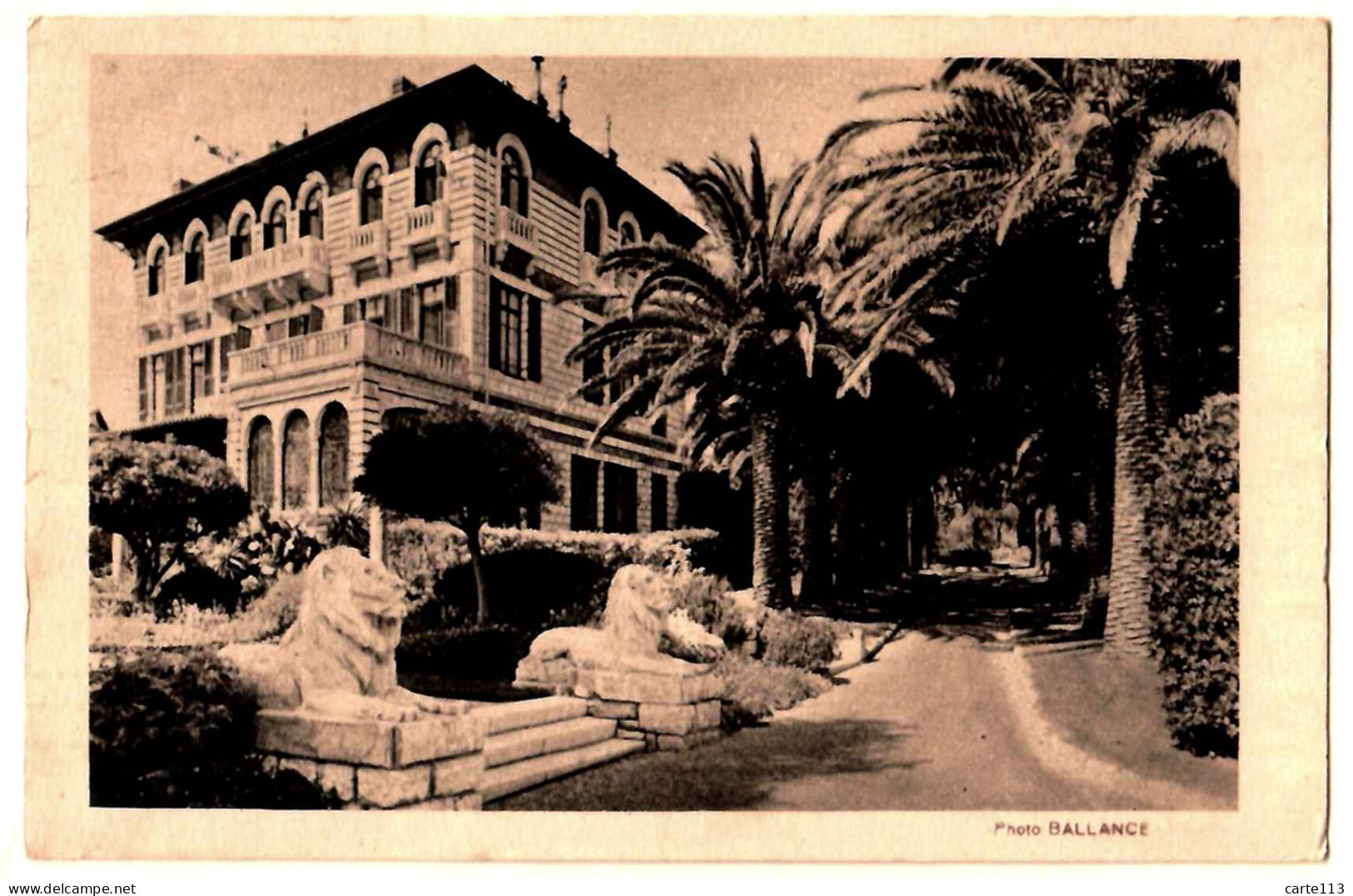 6 - B28213CPA - BEAULIEU SUR MER - Villa SALLES - Ancienne Propriété Gustave EIFFEL - Très Bon état - ALPES-MARITIMES - Beaulieu-sur-Mer