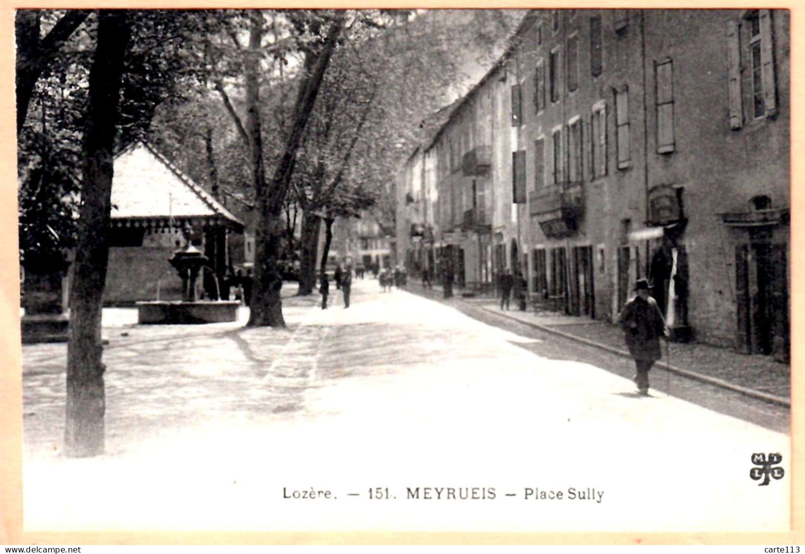 48 - B28032CPA - MEYRUEIS - Place Sully - Très Bon état - LOZERE - Meyrueis