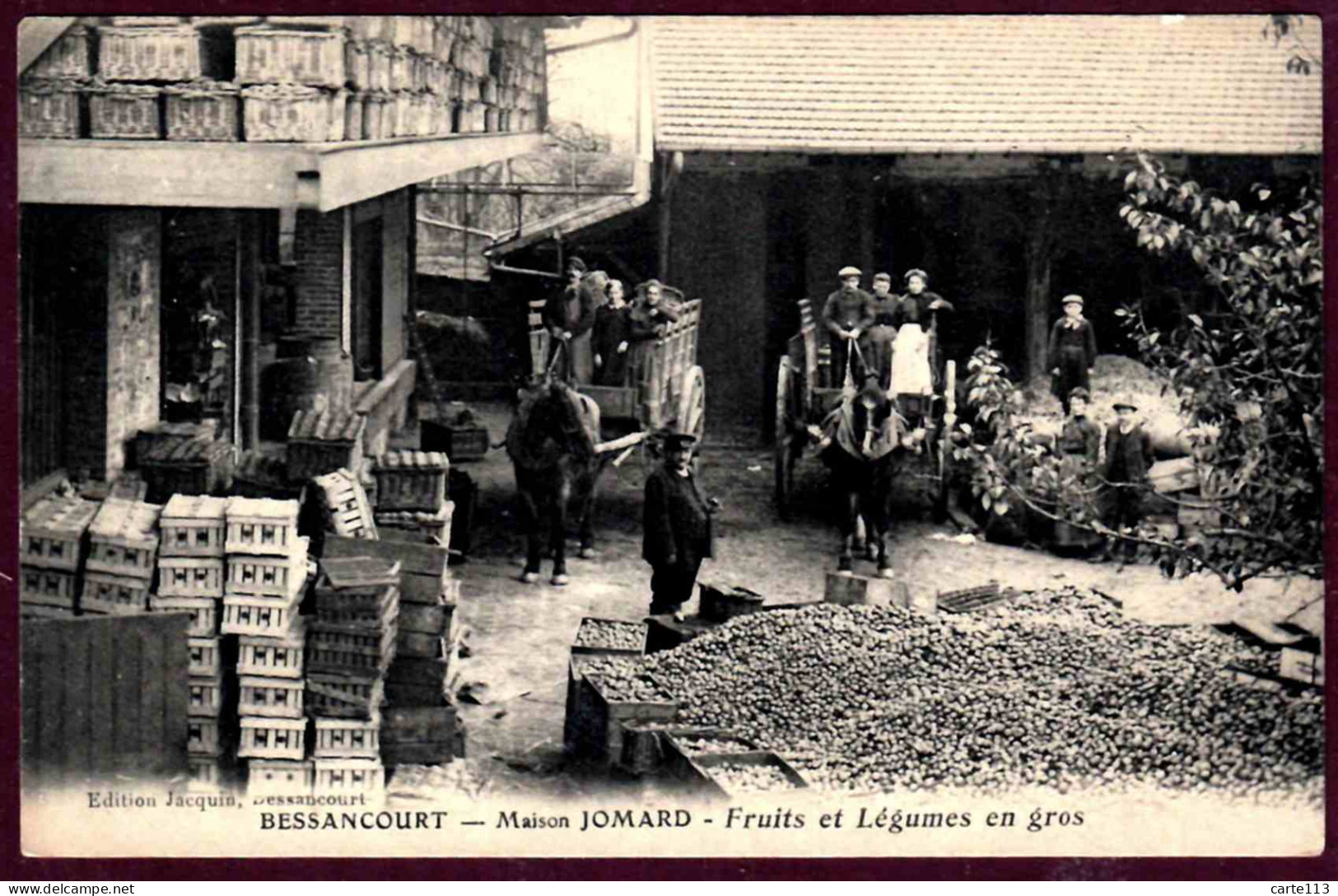 95 - T27870CPA - BESSANCOURT - Maison JOMARD, Fruits Et Légumes En Gros - Très Bon état - VAL-D'OISE - Otros & Sin Clasificación