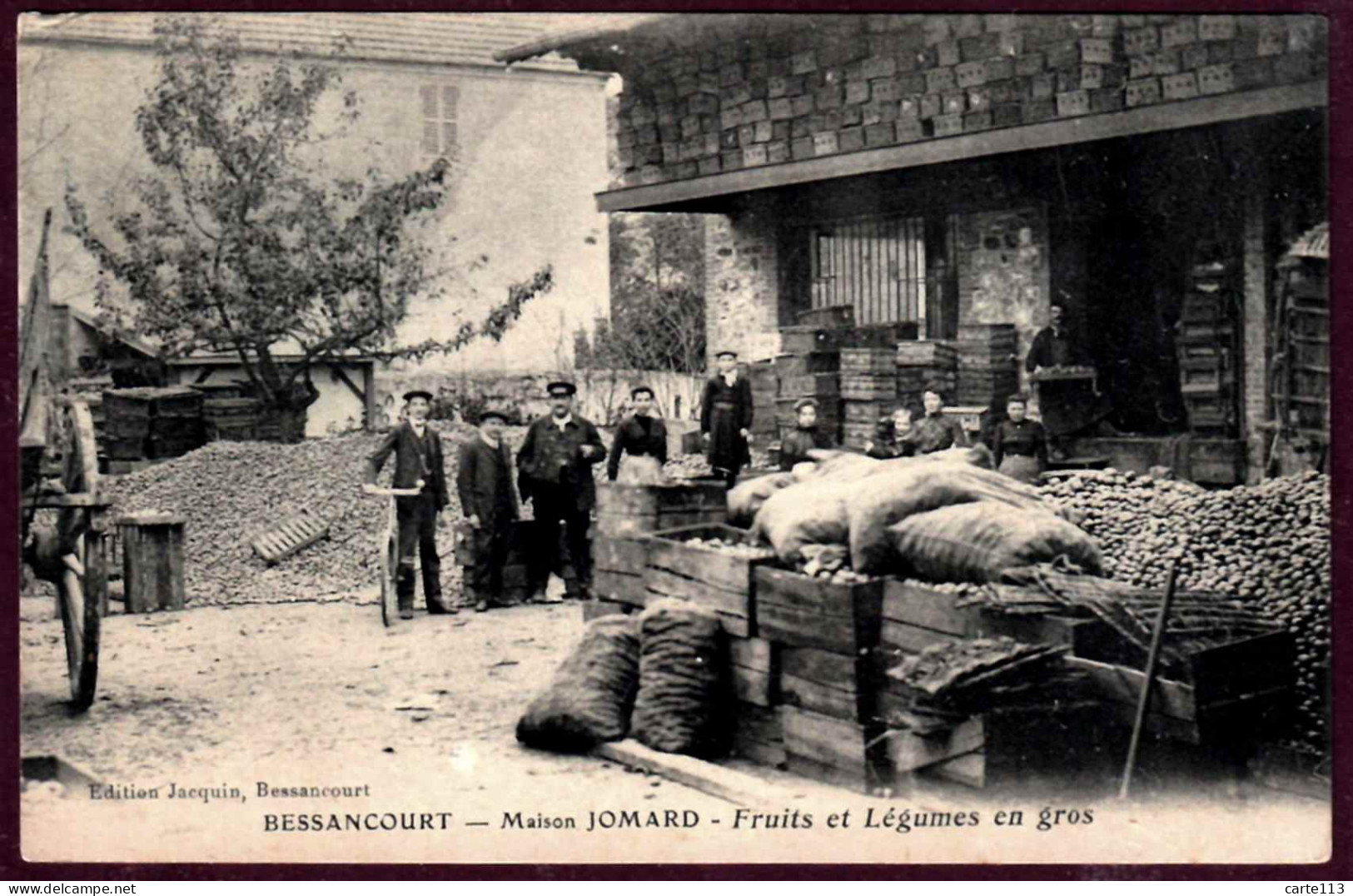 95 - B27866CPA - BESSANCOURT - Maison JOMARD - Fruits Et Légumes En Gros - Bon état - VAL-D'OISE - Otros & Sin Clasificación